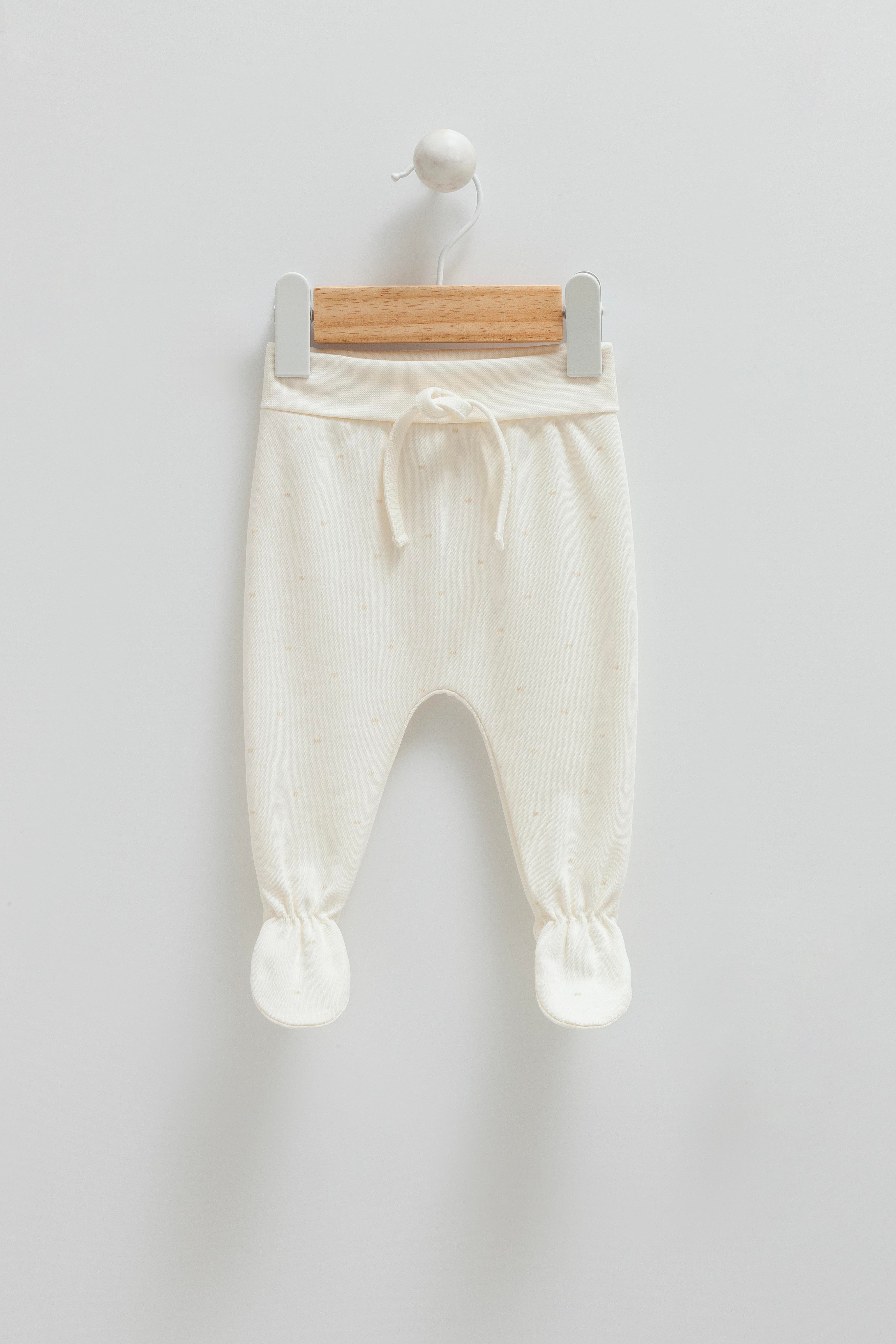 Çıtçıtlı Badi, Tek AltGiulia Beti Premium 2li Tek Alt Pantolon Ekru