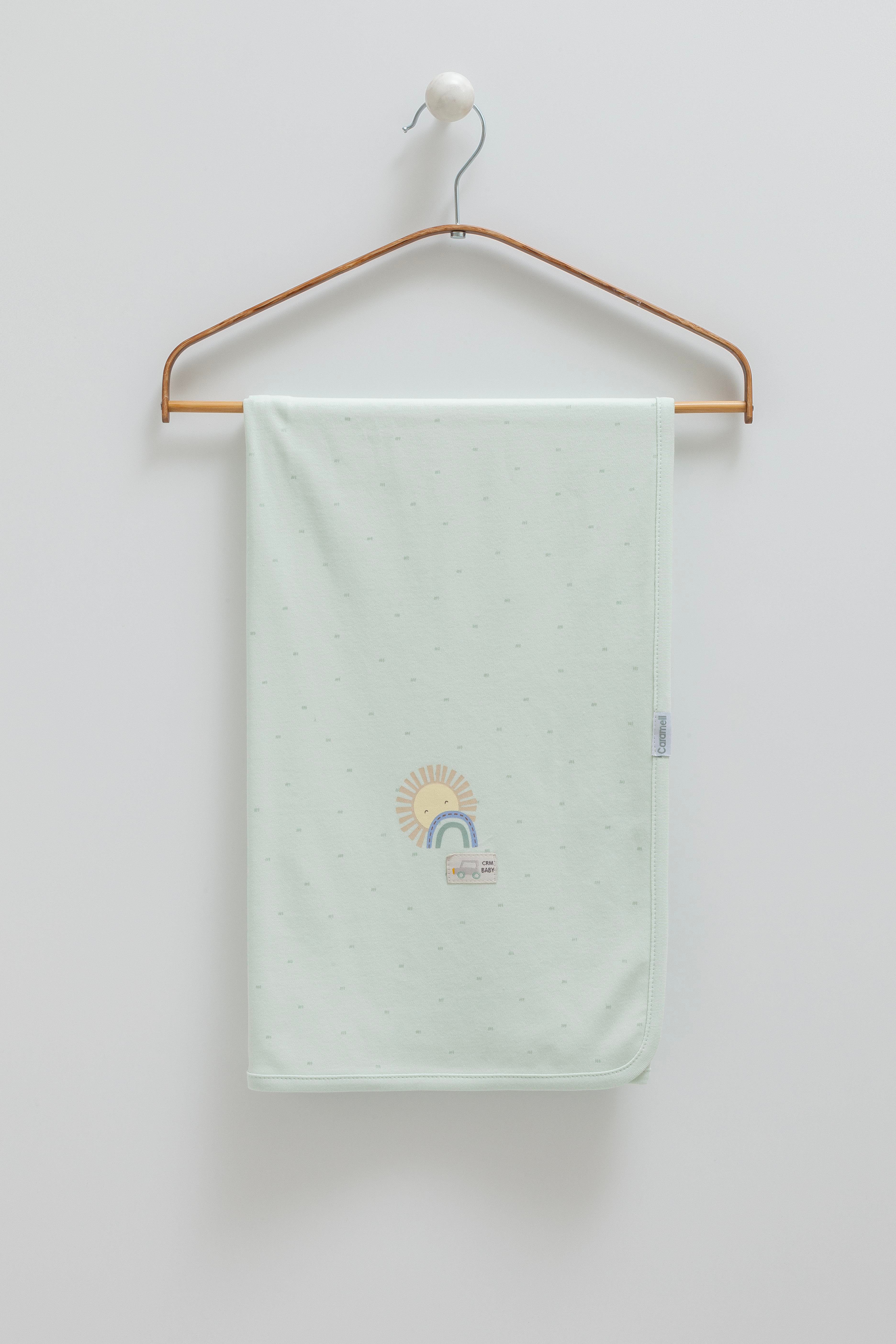 Battaniye, KundakGiulia Beti Premium Penye Battaniye 85*90cm Yeşil