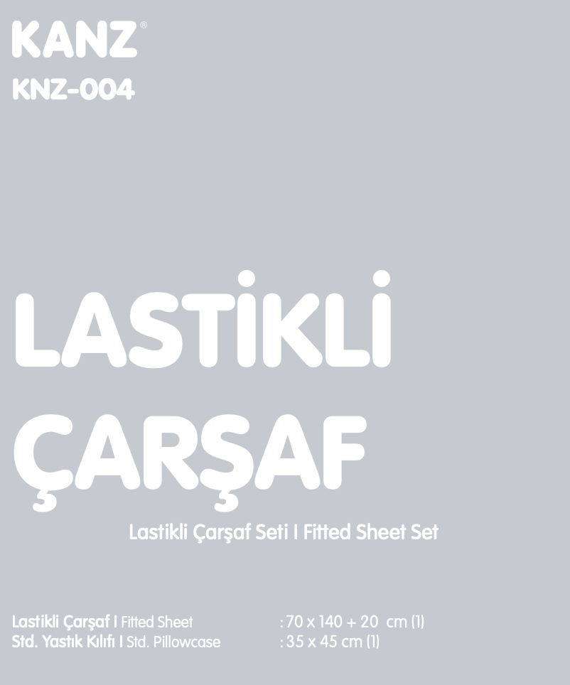 Battaniye, Kundak, NevresimKanz %100 Pamuk Lastikli Çarşaf ve Yastık Kılıfı Krem
