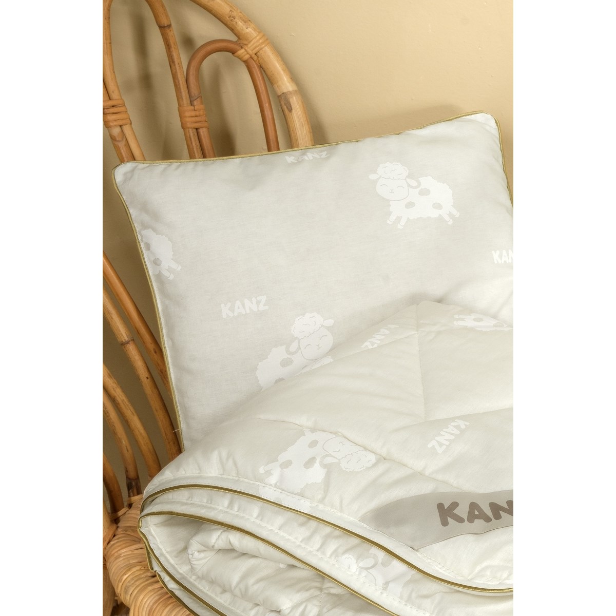 Battaniye, KundakKanz Yün Dolgulu 35*45cm Bebek Yastık