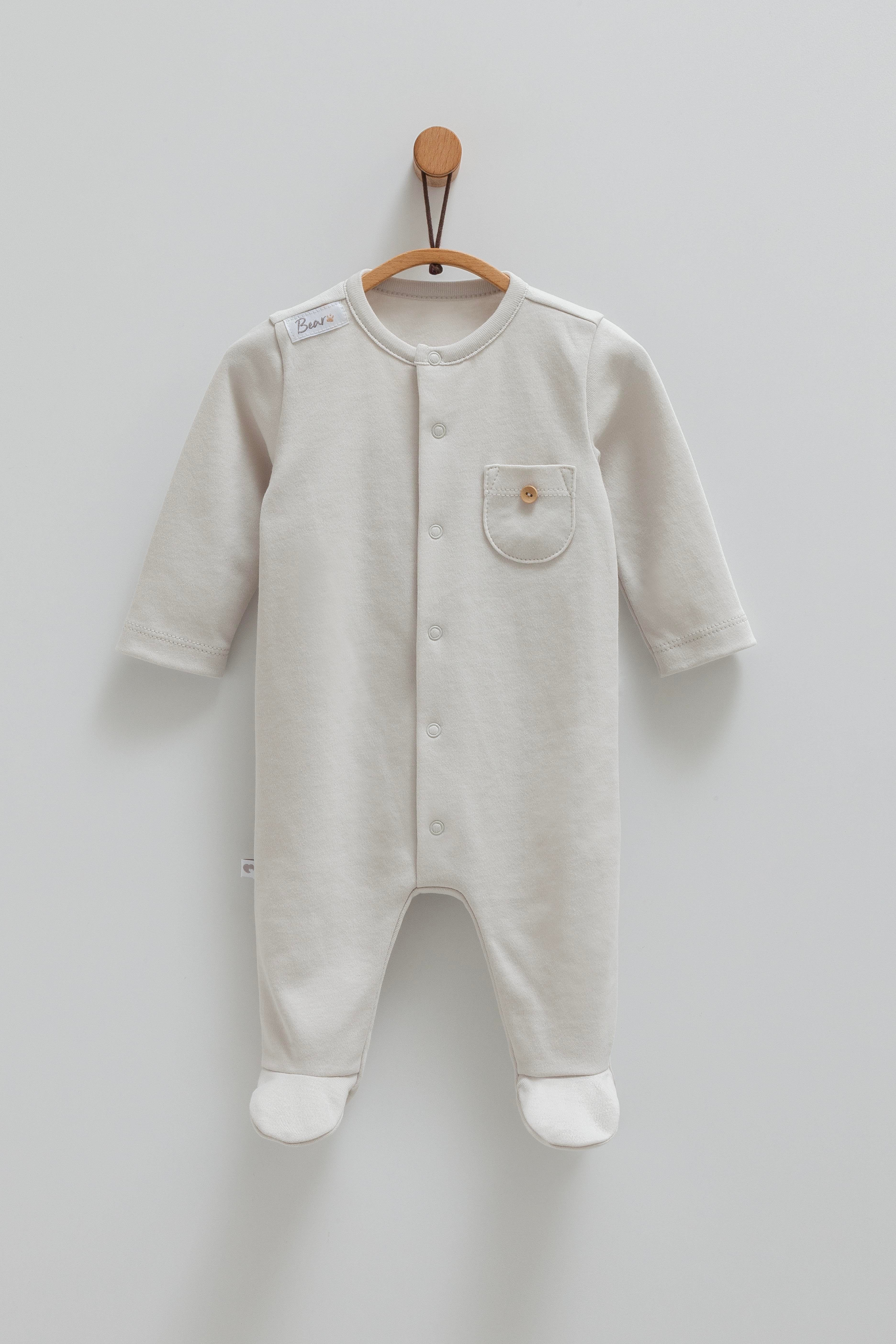 Bebek TulumPalermo Premium Cepli Erkek Tulum Gri