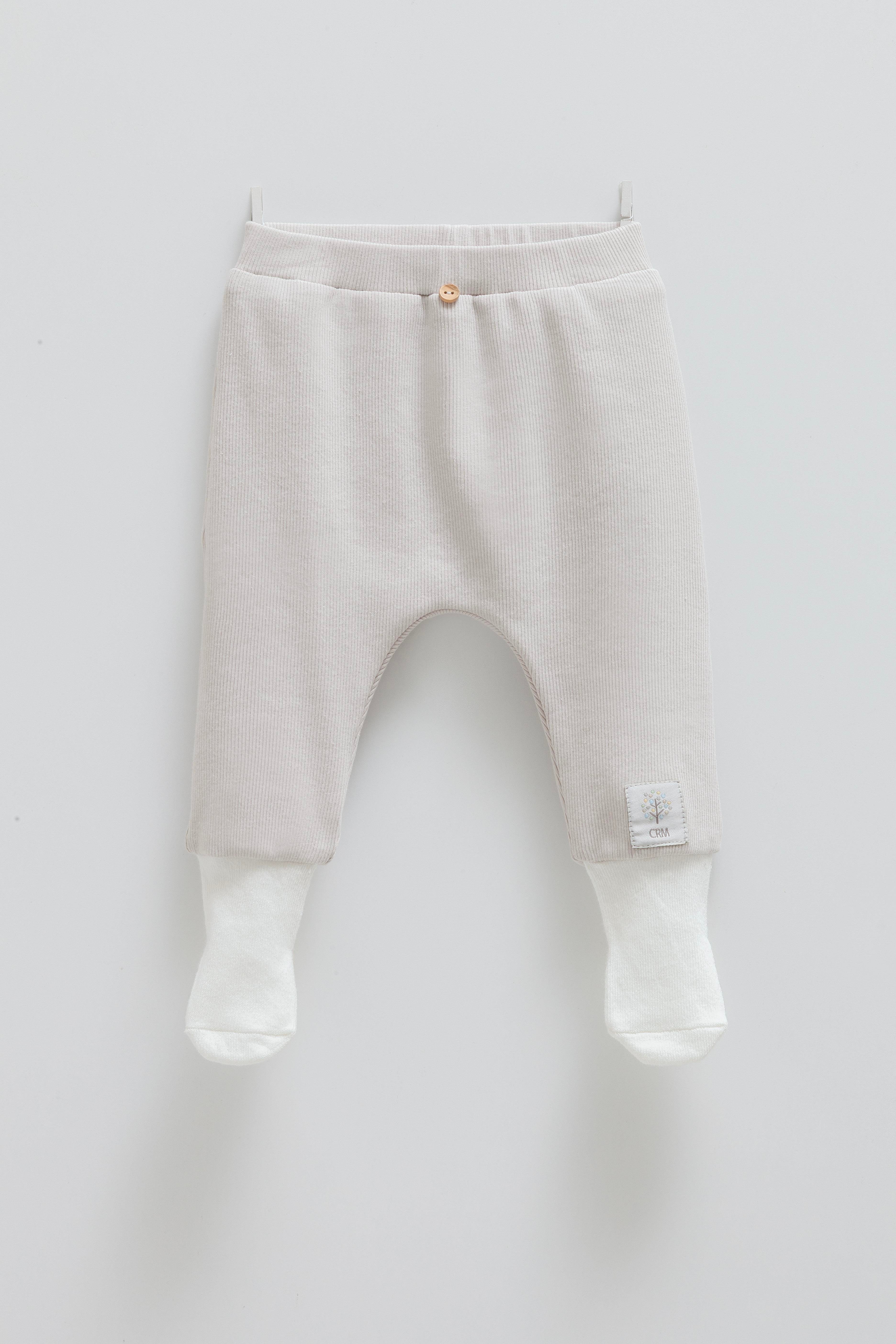 Çıtçıtlı Badi, Tek Alt PantolonPremium Likralı Tek Alt Çoraplı Unisex Pant Gri