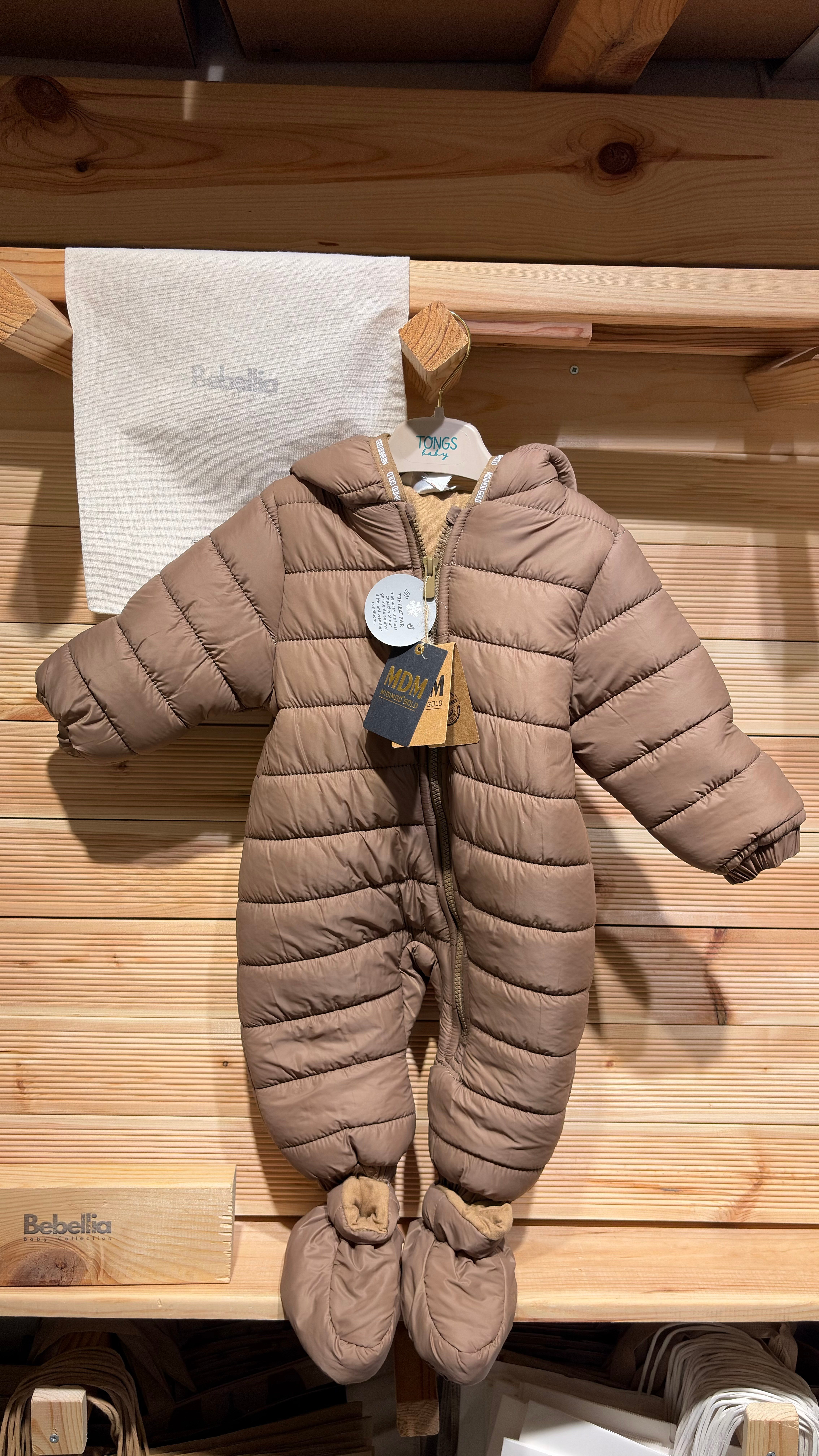 Erkek Bebek TakımlarıUnisex Bebek Kozmonot Tulum Kahve