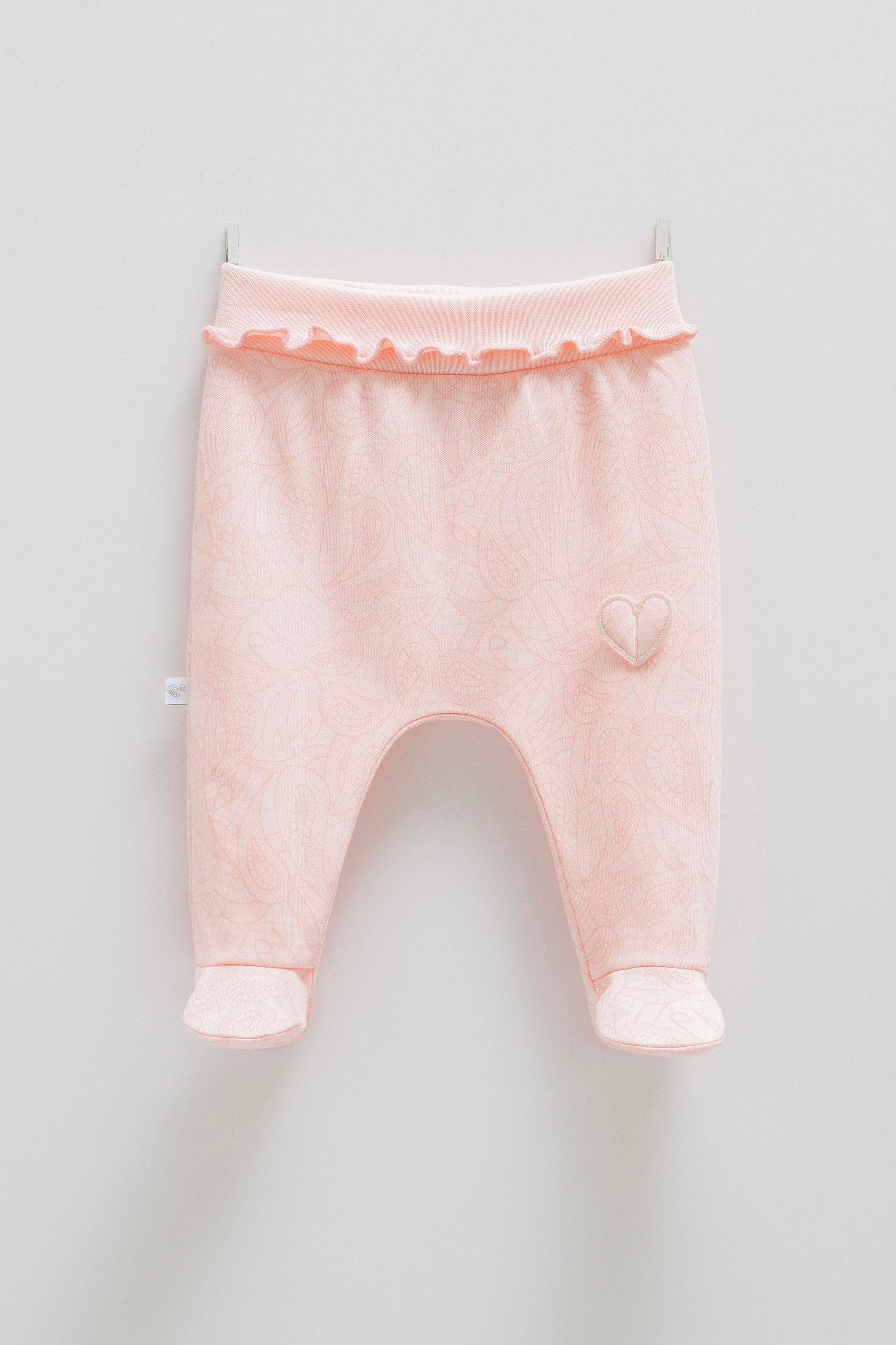 Çıtçıtlı Badi, Tek AltVenedik Premium Tek Alt Kız Pantolon Pembe
