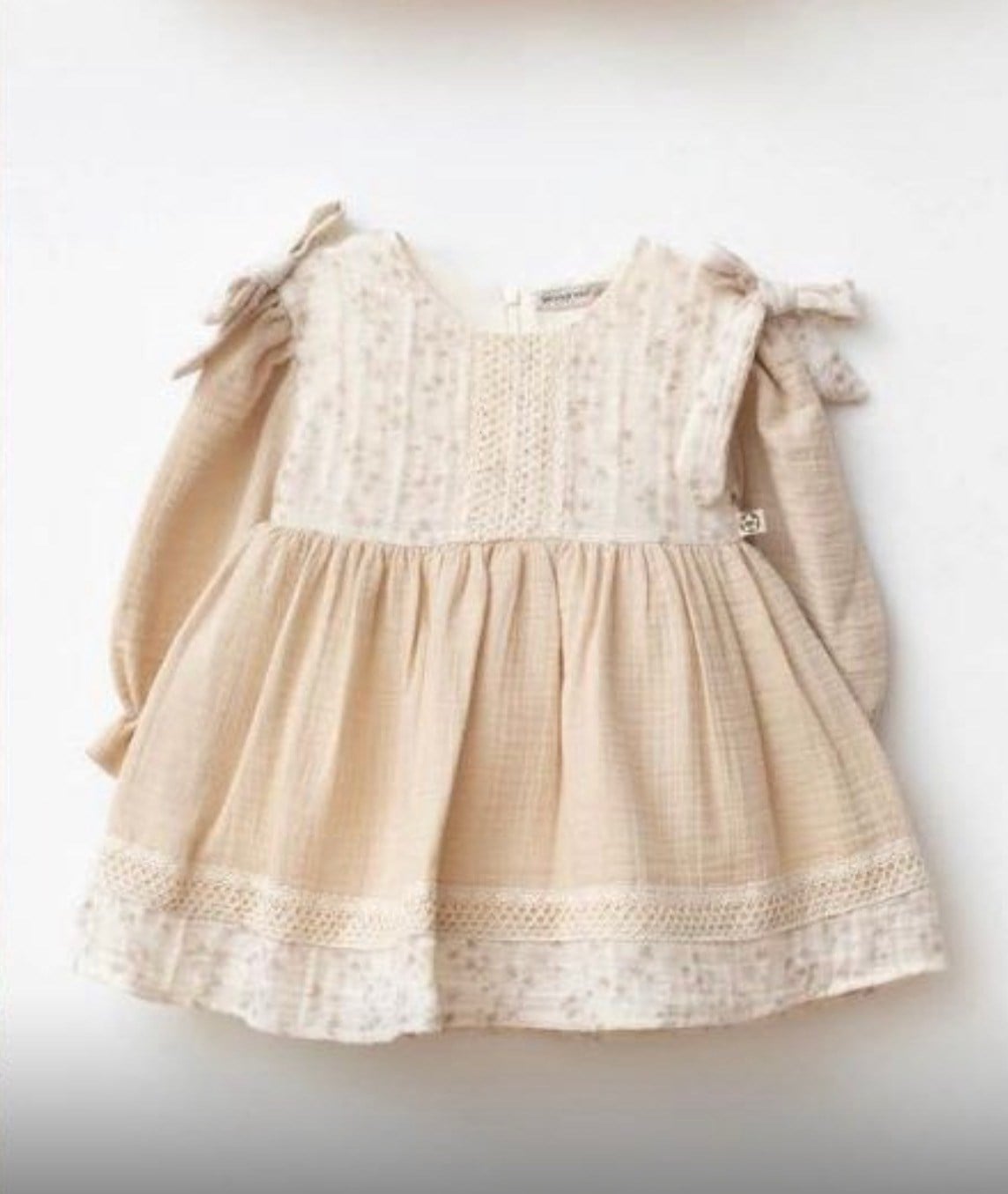 Kız Bebek Elbise, TakımWondress Alina Müslin Kız Elbise Krem