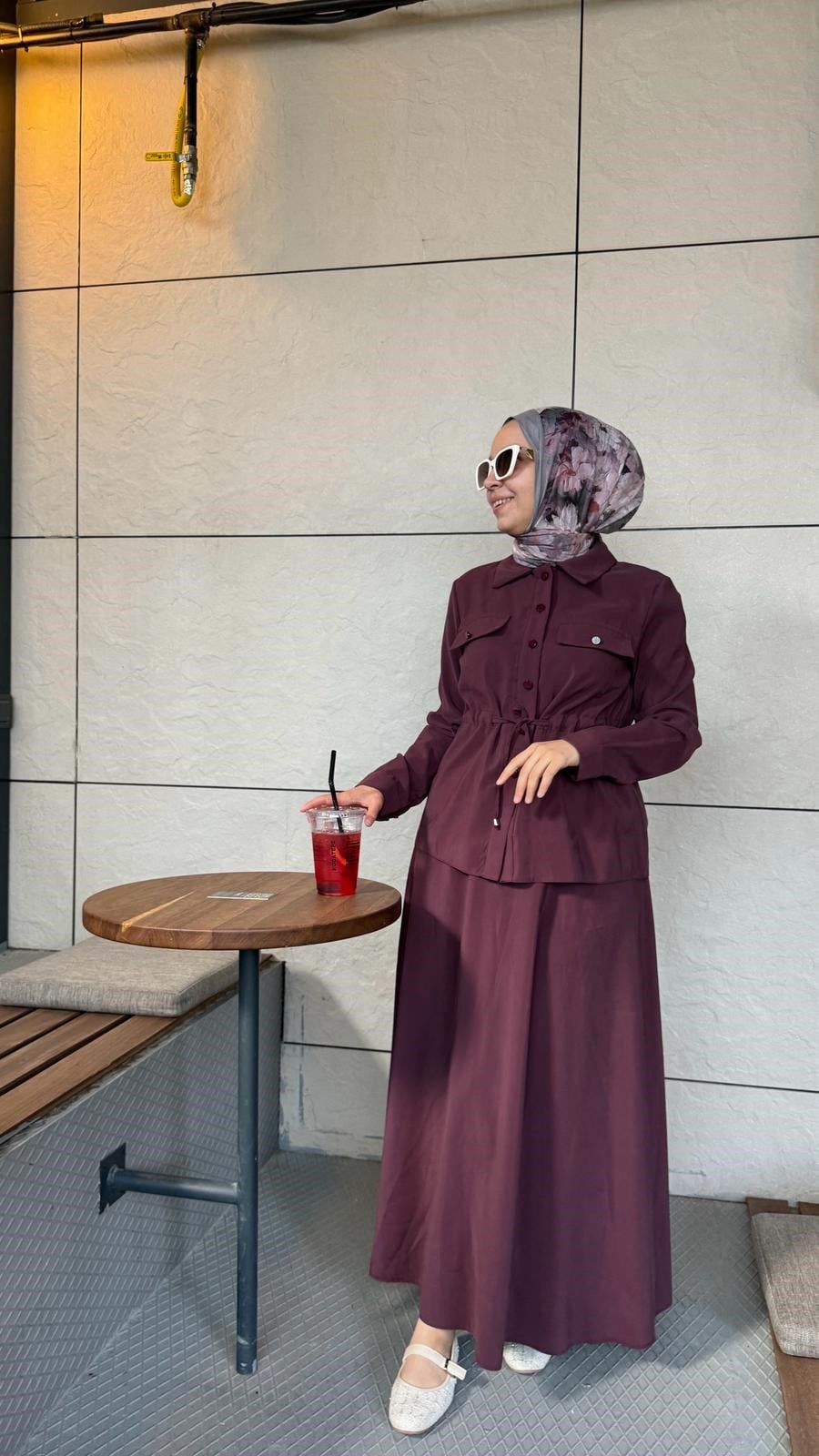 Firuze Etekli Takım Mürdüm