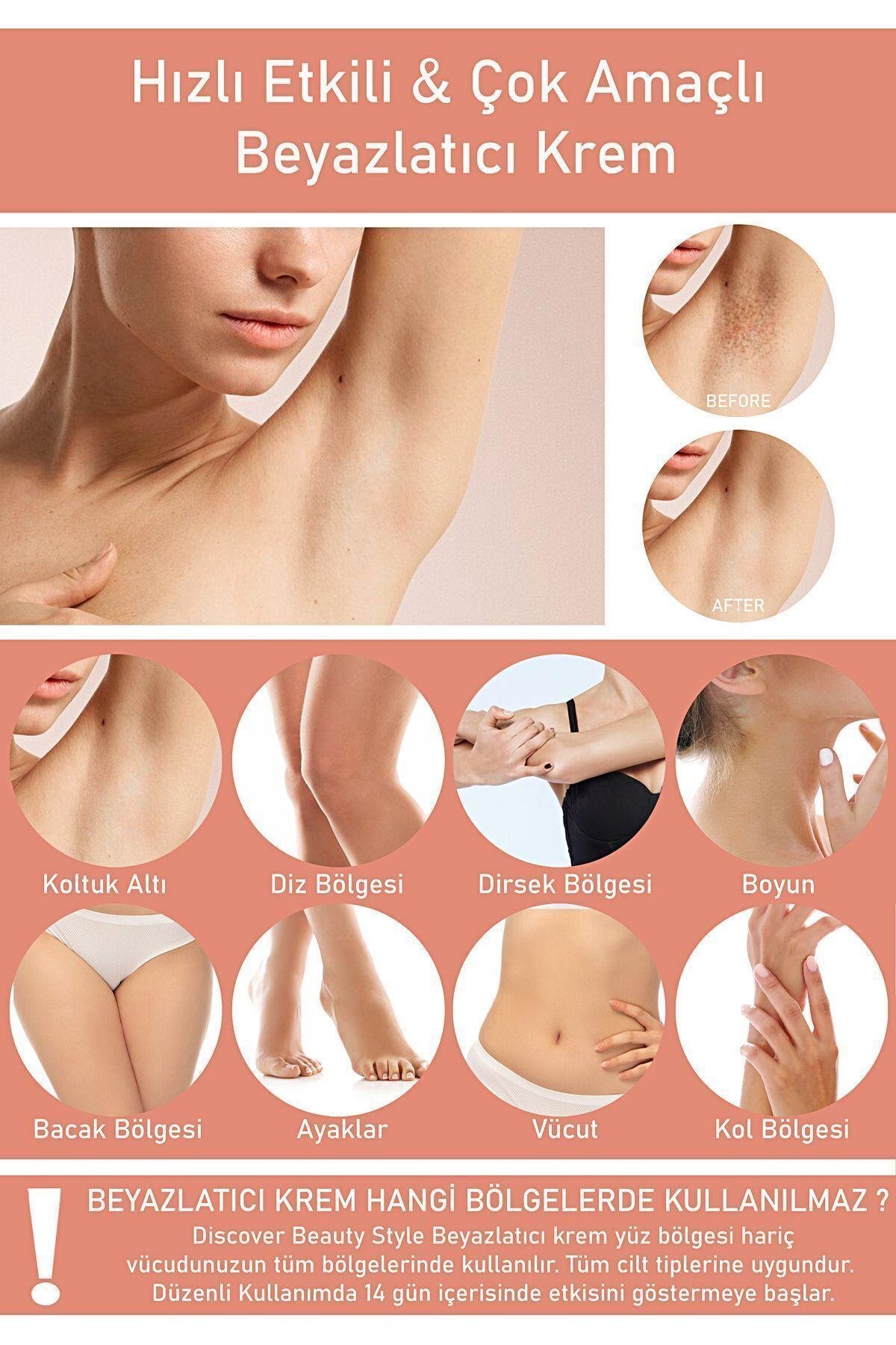 Beyazlatıcı Leke Karsıtı Aydınlatıcı Vücut Kremi Spf Koruma Nemlendiricili Arbutin C Vitamini 100ml