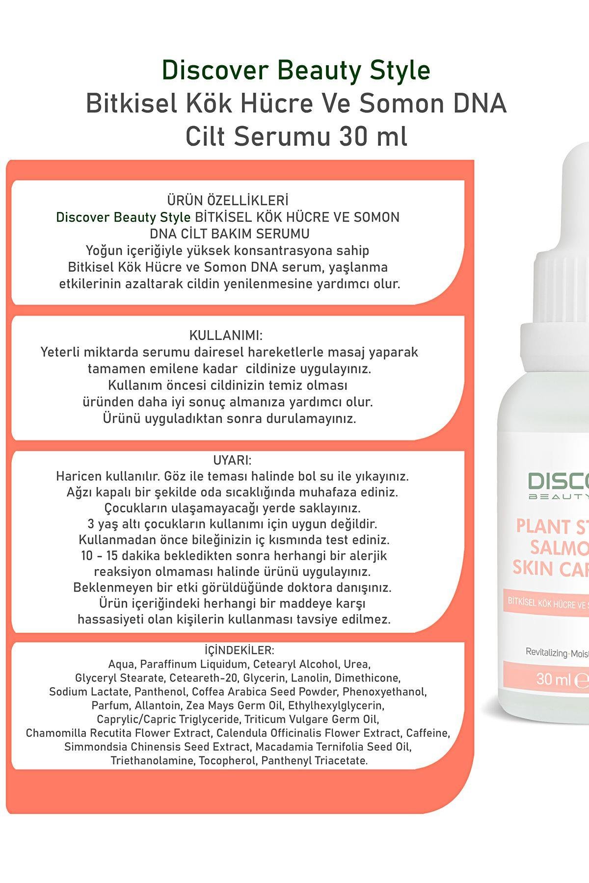 Bitkisel Kök Hücre Ve Somon DNA Cilt Serumu 30 ml