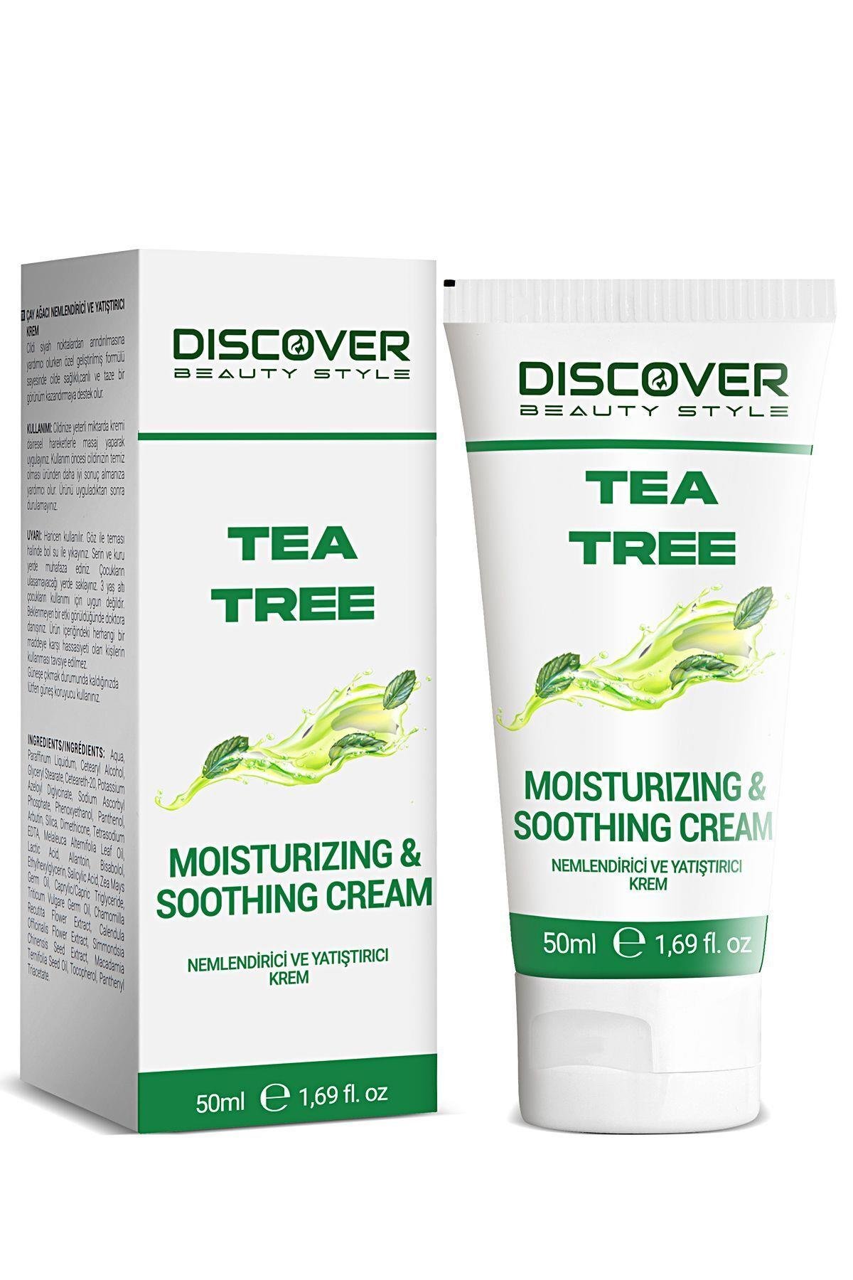 Çay Ağacı Nemlendirici Ve Yatıştırıcı Aknekarşıtı Gözenek Sıkılaştırıcı Krem 50 ml
