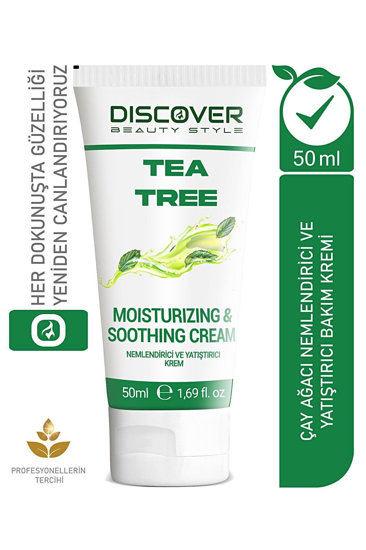 Çay Ağacı Nemlendirici Ve Yatıştırıcı Aknekarşıtı Gözenek Sıkılaştırıcı Krem 50 ml