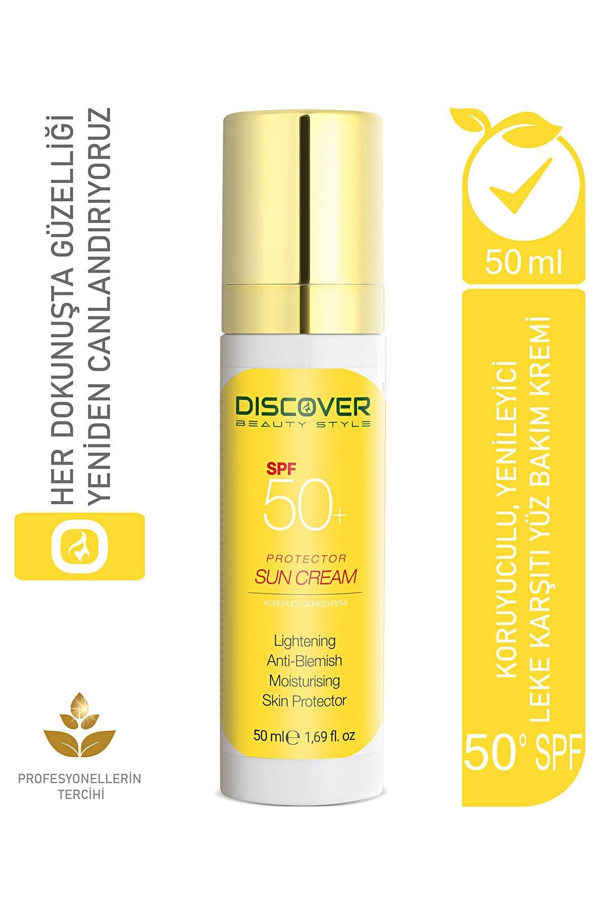 Güneş Kremi Leke Karşıtı E Vitamini Ve Papatya Ozlu Spf 50 Uva Ve Uvb Geniş Spektrumlu Koruma