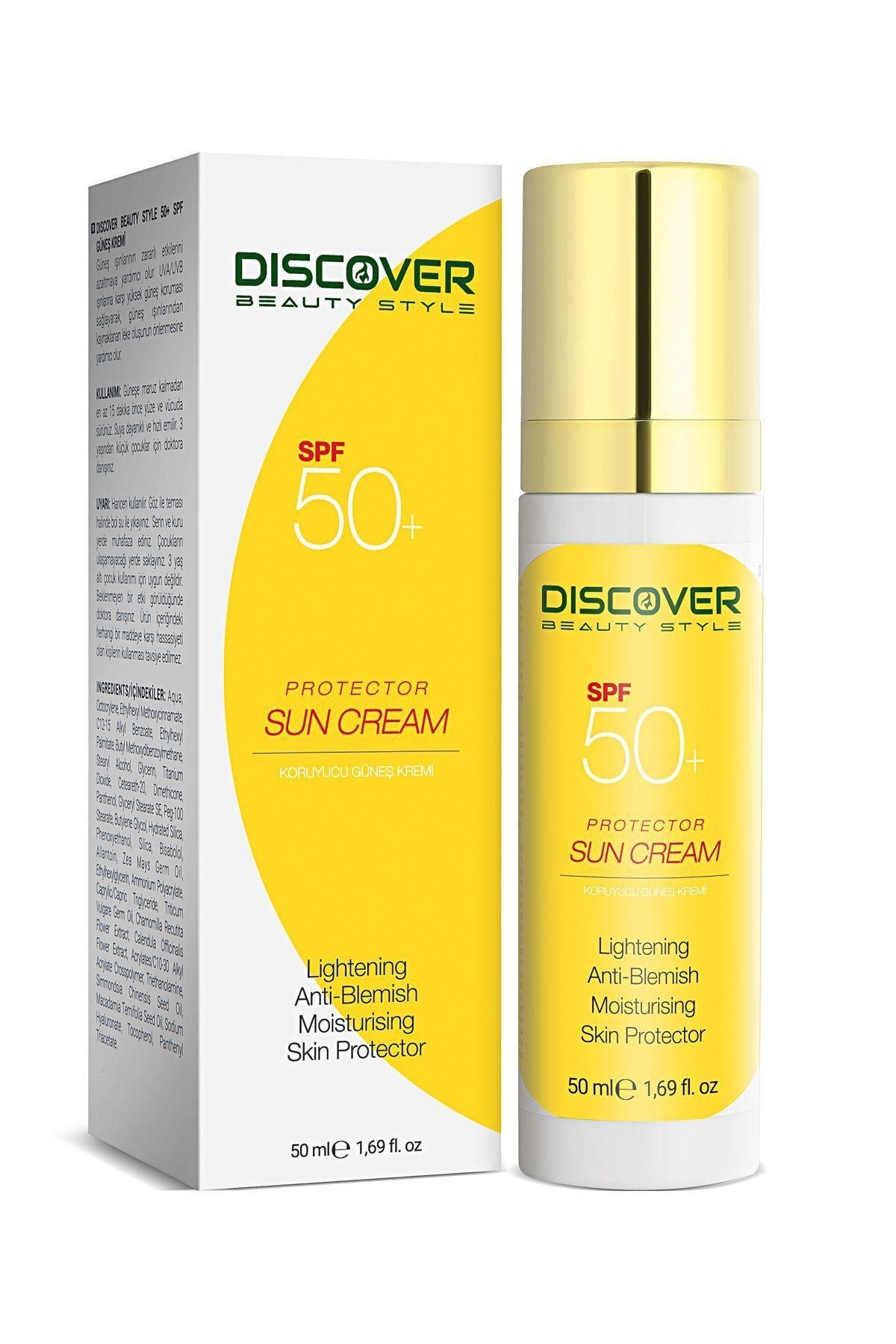 Güneş Kremi Leke Karşıtı E Vitamini Ve Papatya Ozlu Spf 50 Uva Ve Uvb Geniş Spektrumlu Koruma