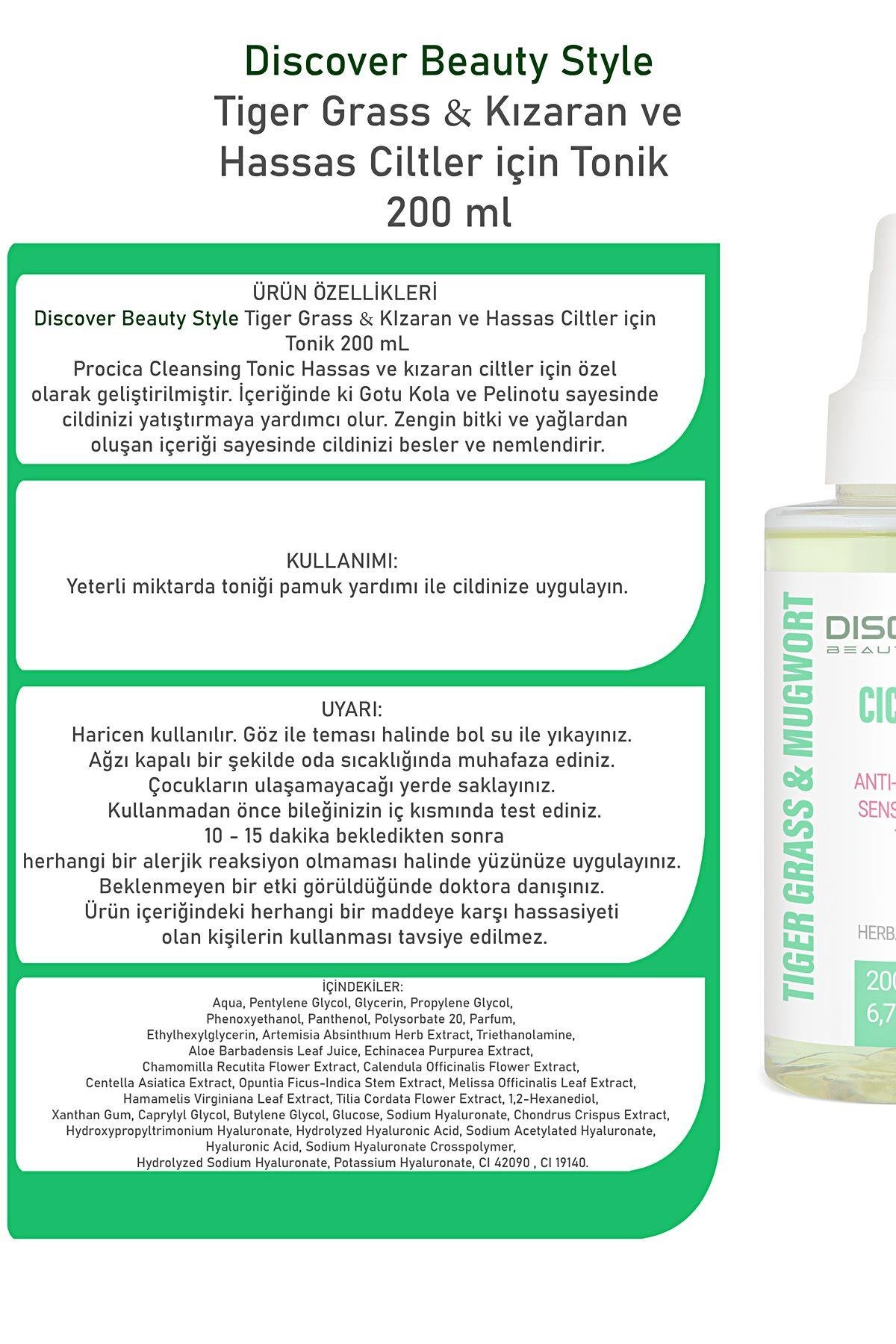 Hassas Ciltler Için Arındıcı Ve Aydınlatıcı Pha Nemlendirici Cica Tonik