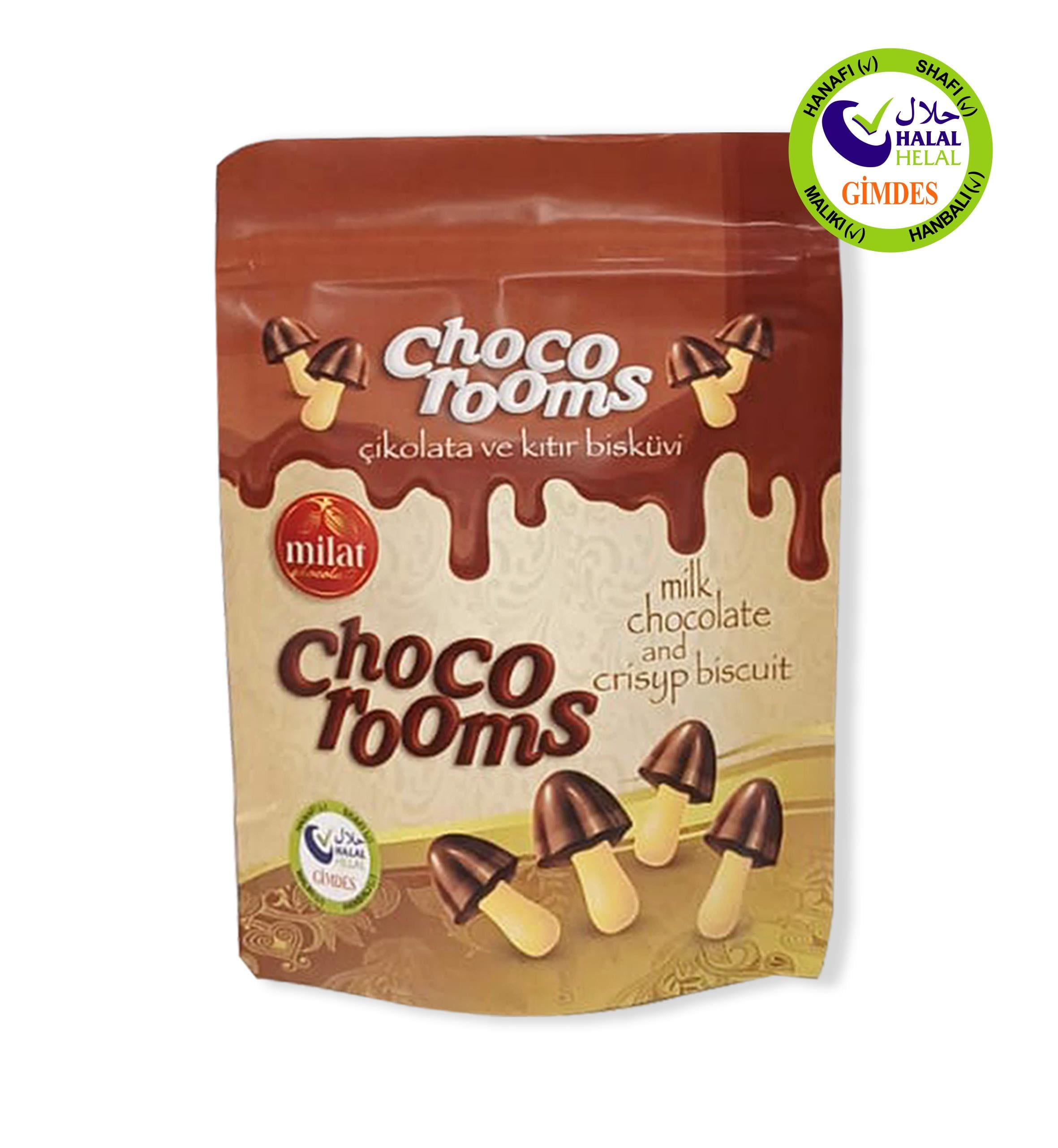 Chocorooms Mantar Çikolata 80 Gr.BisküviMilat