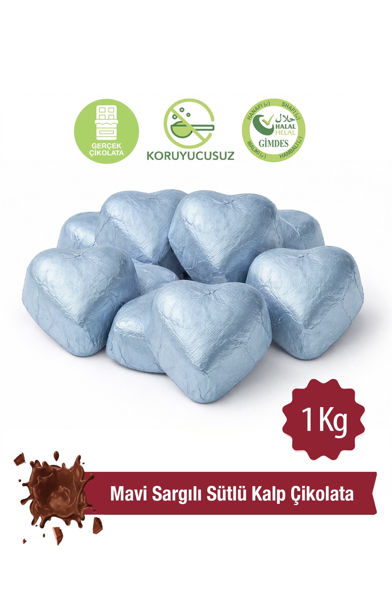 Milat Mavi Sargılı Special Sütlü Kalp ÇikolataSpesiyal ÇikolataMilat