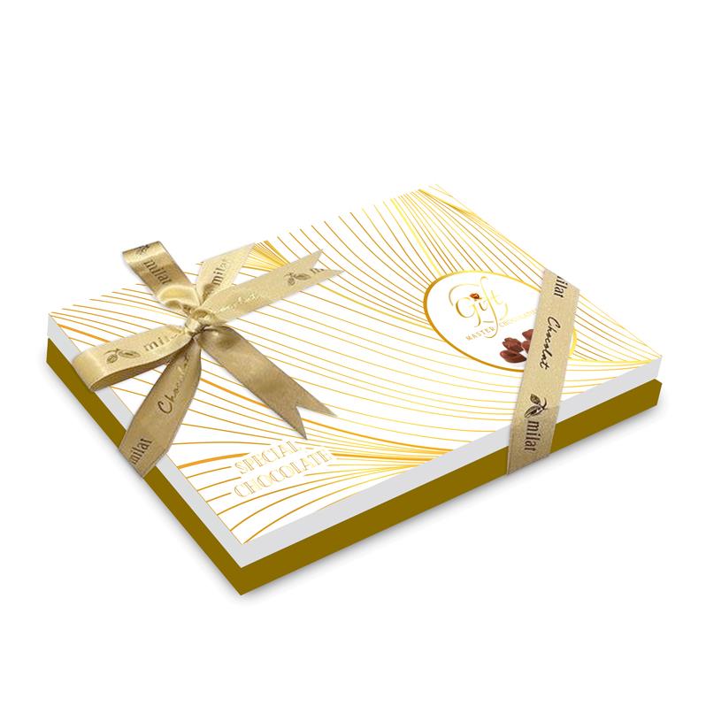 My Gift Gurme Bahar Spesiyal Çikolata Beyaz Desenli 240gr Spesiyal ÇikolataMy Gift