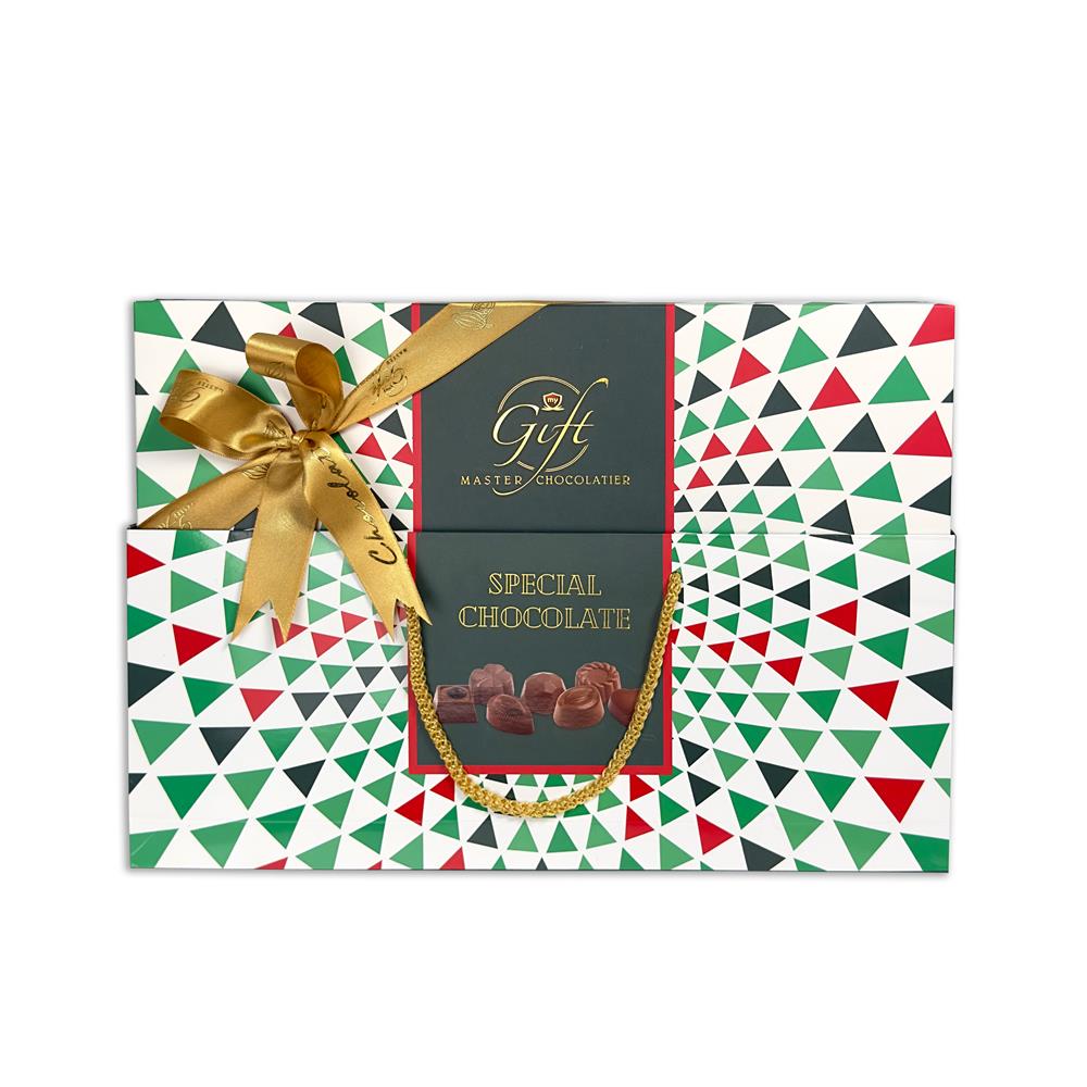 My Gift Gurme Bahar Spesiyal Çikolata Beyaz Desenli 240gr Spesiyal ÇikolataMy Gift