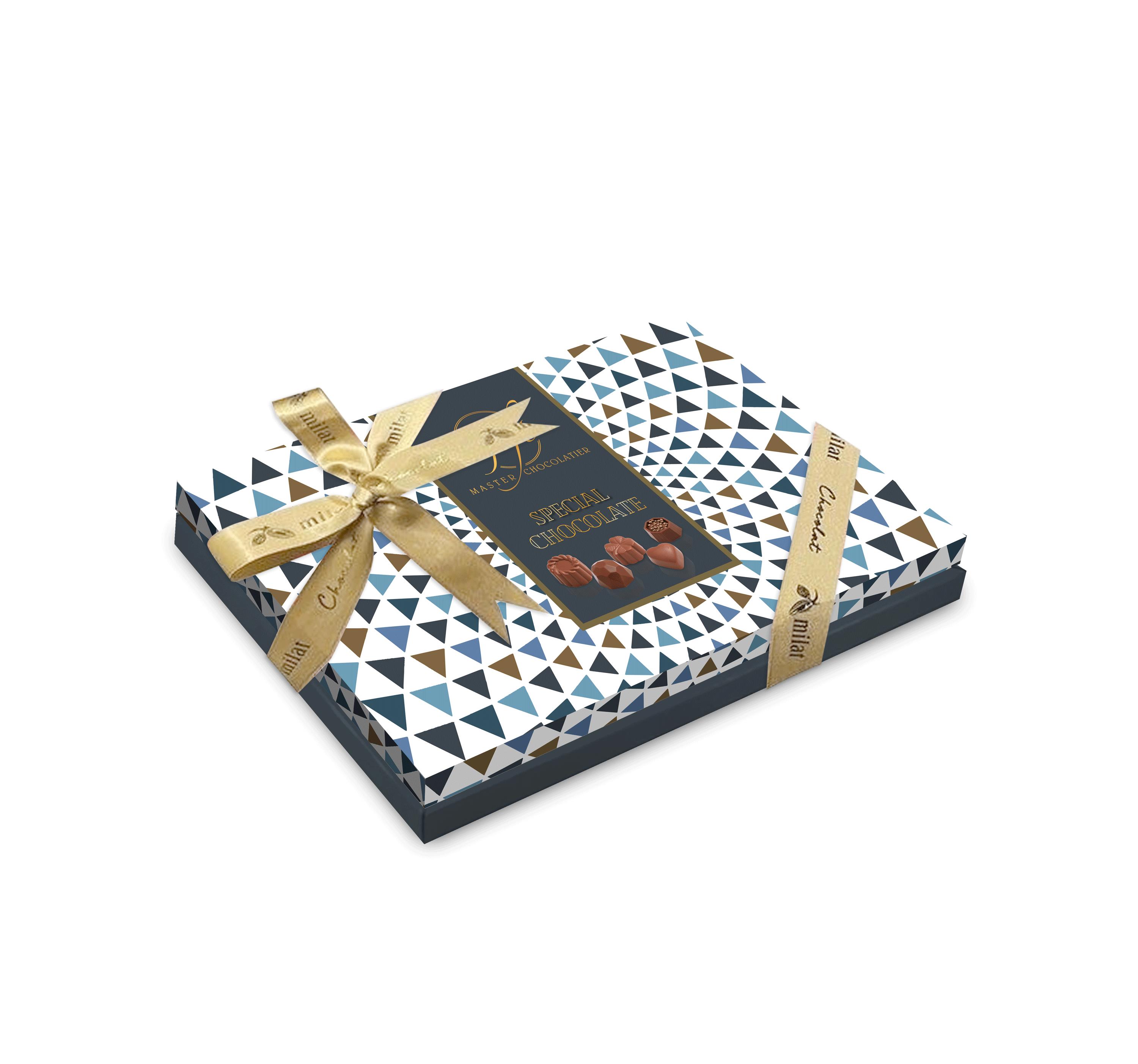 My Gift Gurme Bahar Spesiyal Çikolata Beyaz Desenli 240gr Spesiyal ÇikolataMy Gift