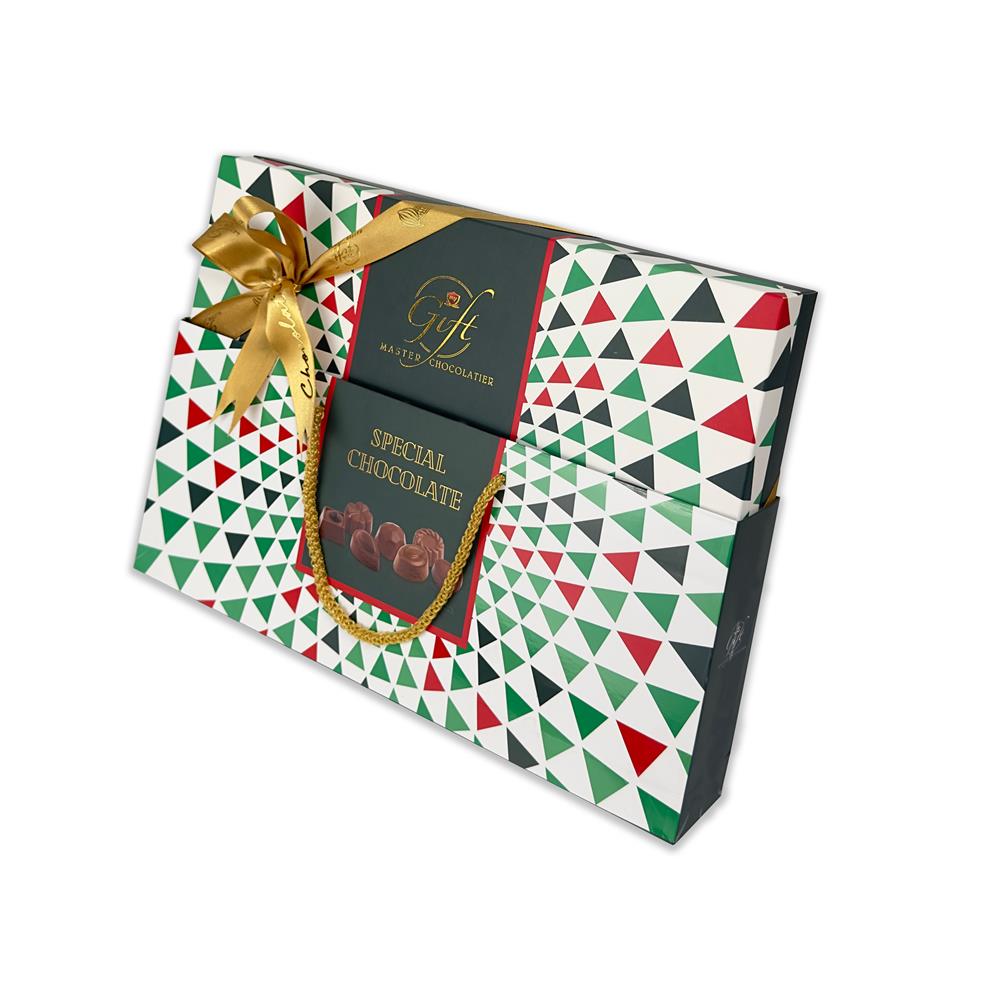 My Gift Gurme Bahar Spesiyal Çikolata Beyaz Desenli 240gr Spesiyal ÇikolataMy Gift