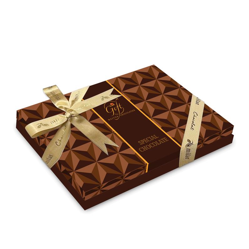 My Gift Gurme Bahar Spesiyal Çikolata Beyaz Desenli 240gr Spesiyal ÇikolataMy Gift