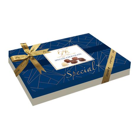 My Gift Gurme Bahar Spesiyal Çikolata Beyaz Desenli 240gr Spesiyal ÇikolataMy Gift