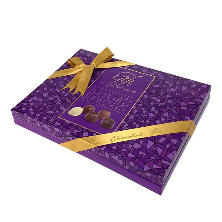 My Gift Gurme Bahar Spesiyal Çikolata Beyaz Desenli 240gr Spesiyal ÇikolataMy Gift