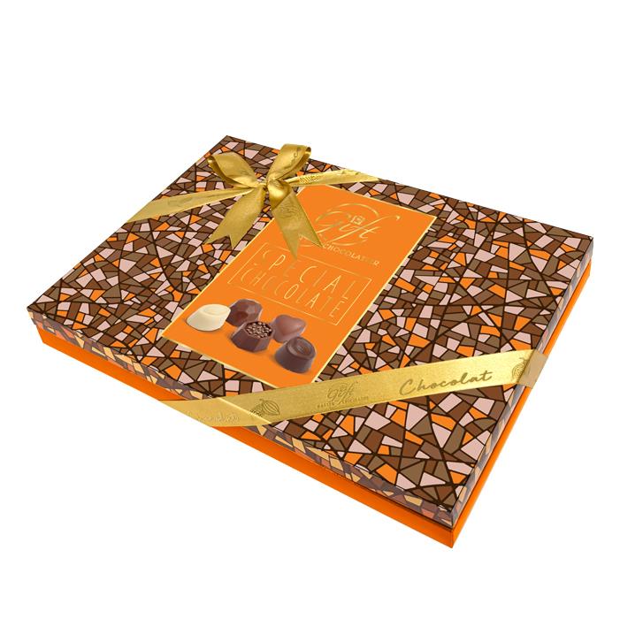 My Gift Gurme Bahar Spesiyal Çikolata Beyaz Desenli 240gr Spesiyal ÇikolataMy Gift