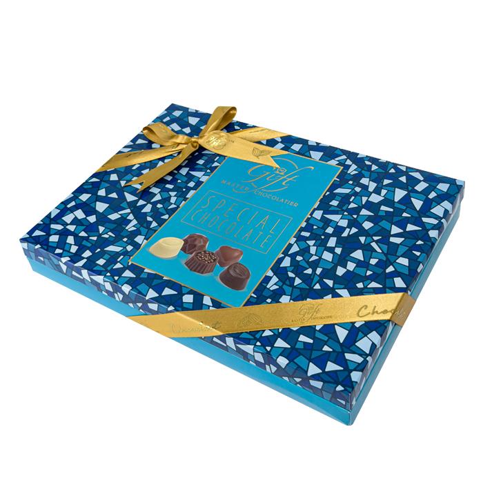 My Gift Gurme Bahar Spesiyal Çikolata Beyaz Desenli 240gr Spesiyal ÇikolataMy Gift
