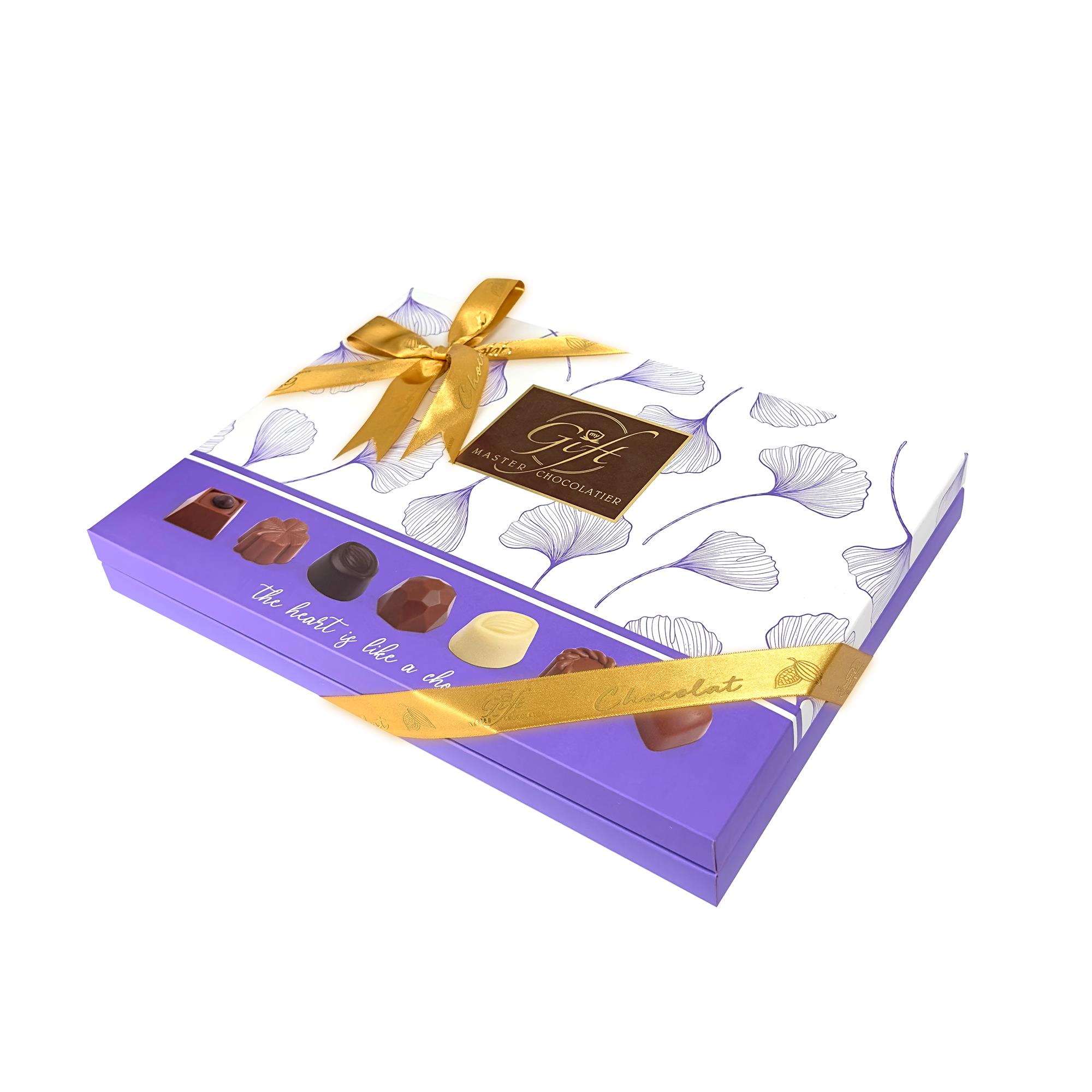 My Gift Gurme Bahar Spesiyal Çikolata Beyaz Desenli 240gr Spesiyal ÇikolataMy Gift