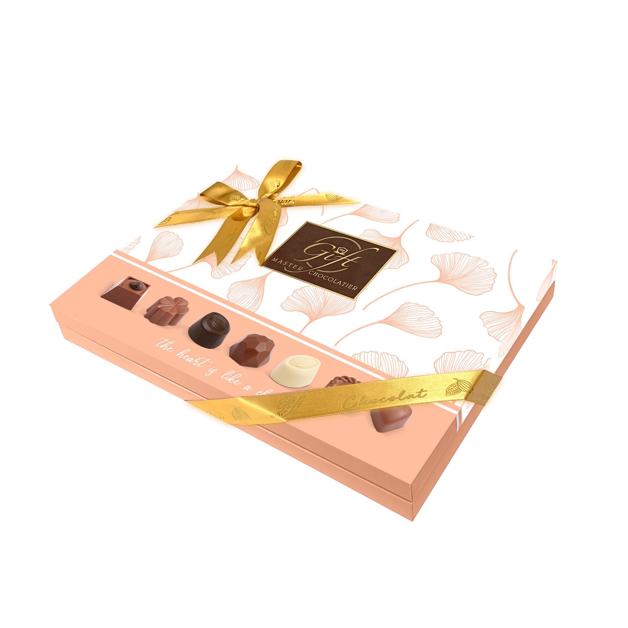 My Gift Gurme Bahar Spesiyal Çikolata Beyaz Desenli 240gr Spesiyal ÇikolataMy Gift