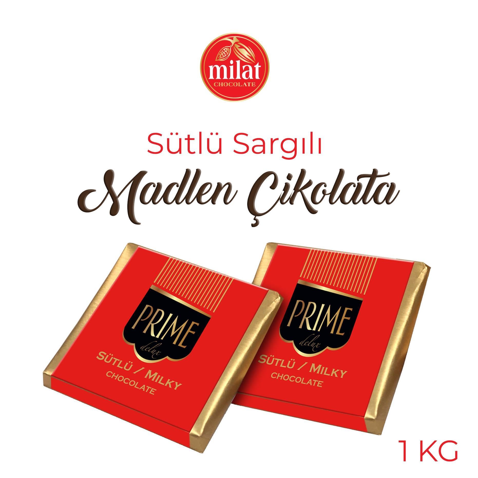 Prime Sargılı Sütlü Madlen Çikolata 1kgMadlen ÇikolataPrime