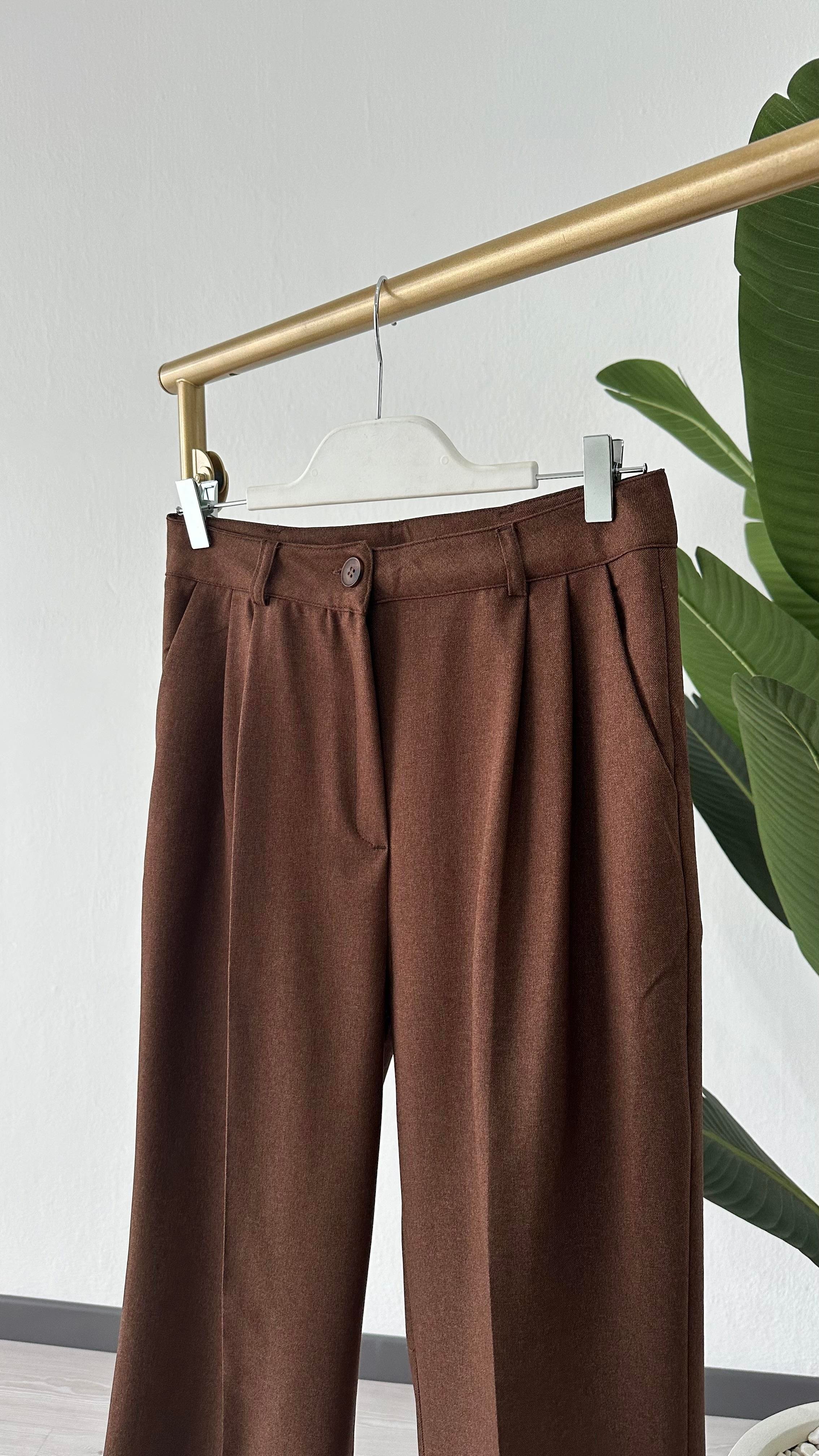 Double Pantolon Kahve