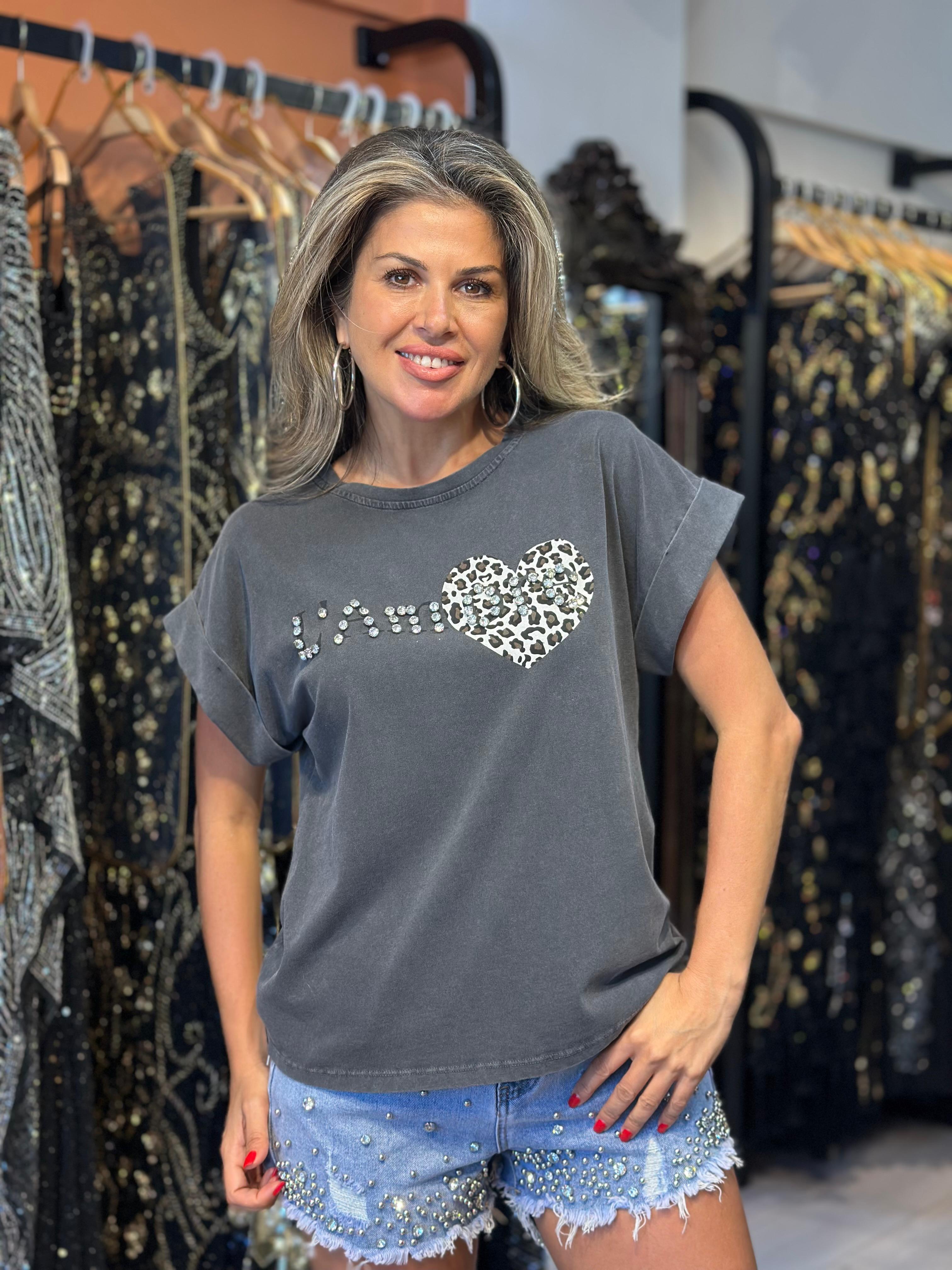 L'amore Gri Tişört