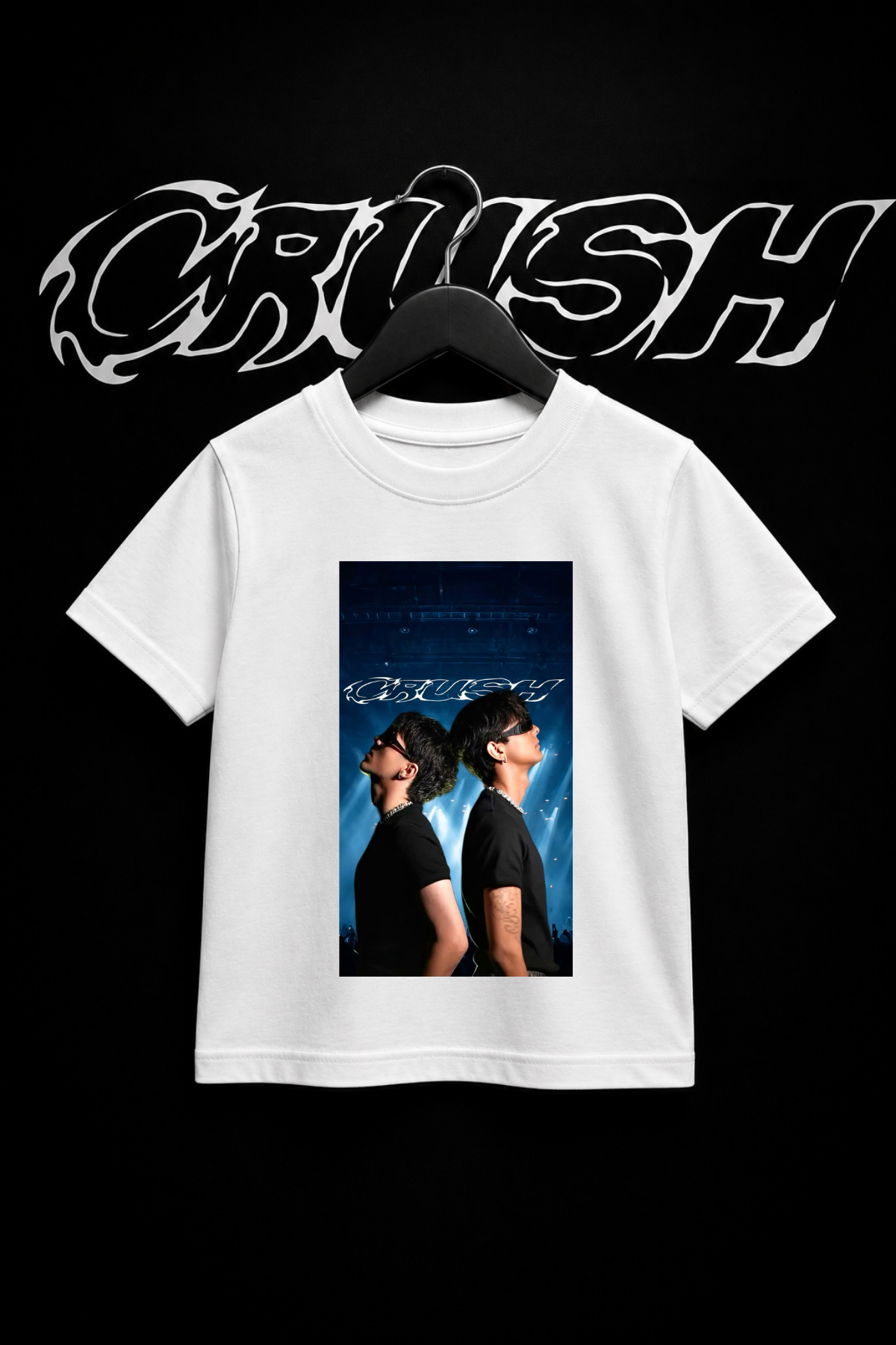 Crush(1) Baskılı Beyaz Tİşört Tshirt 