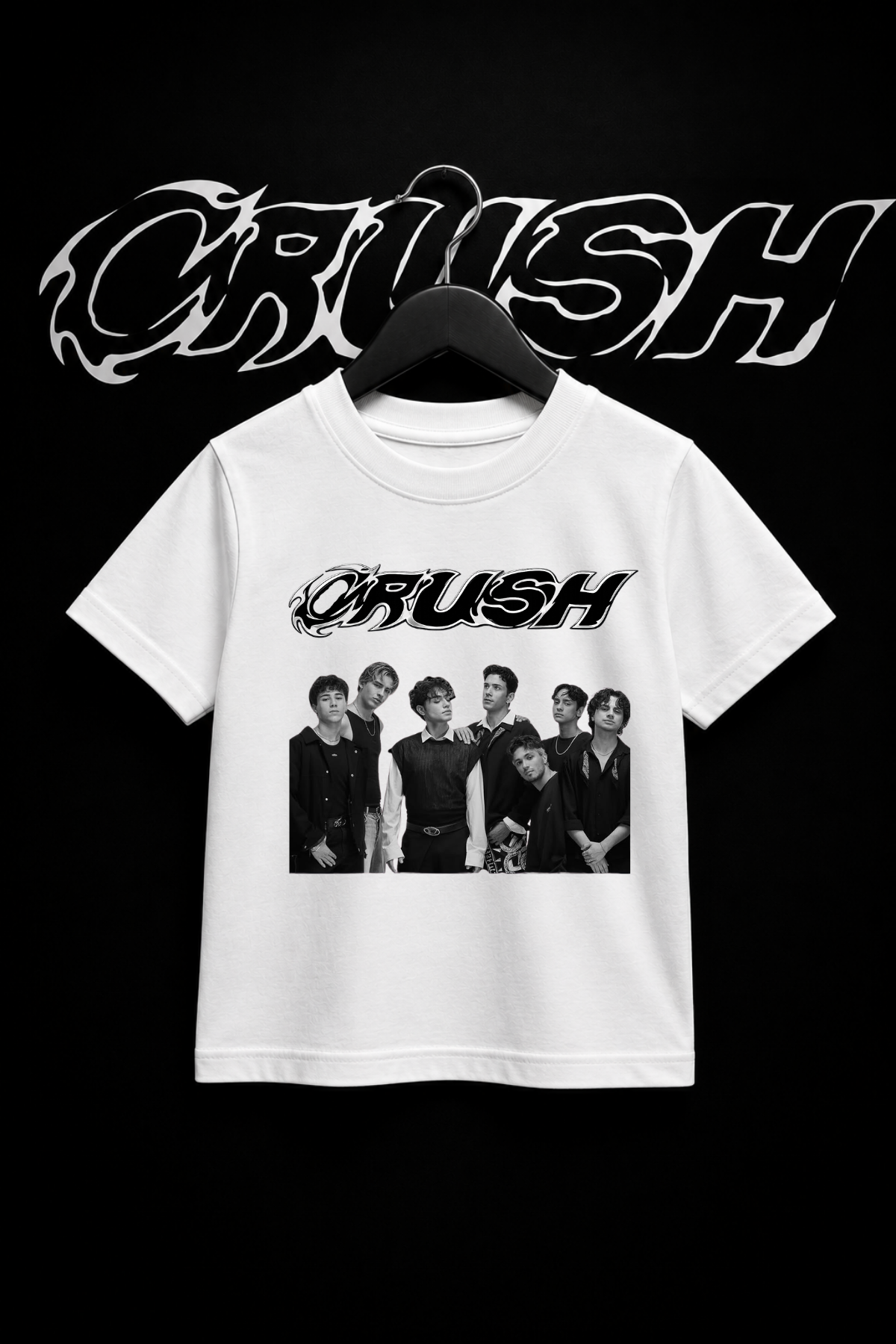 Crush(2) Baskılı Beyaz Tİşört Tshirt 