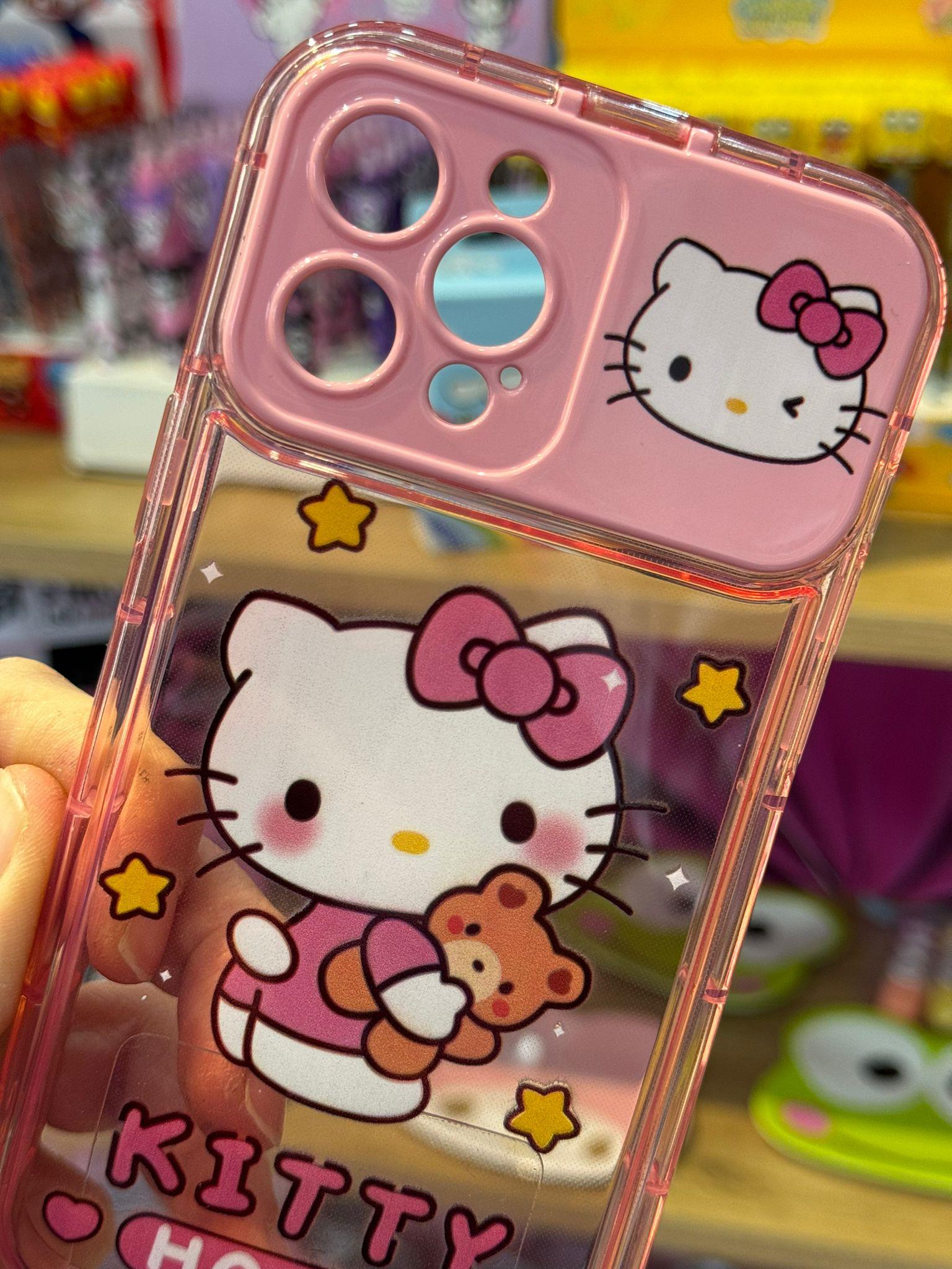 Hellokitty Aynalı Aksesuarlı Cep Telefonu Kılıfı