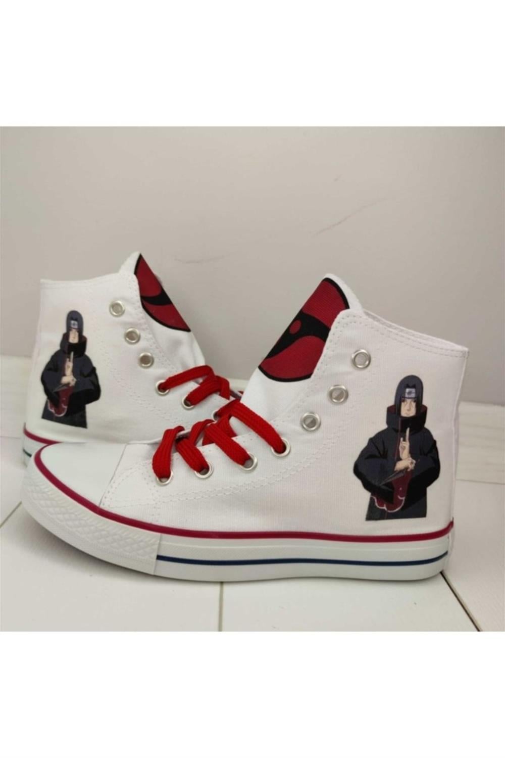 Itachi Uchiha Karakter Baskılı Unisex Keten Spor Ayakkabı Sneaker