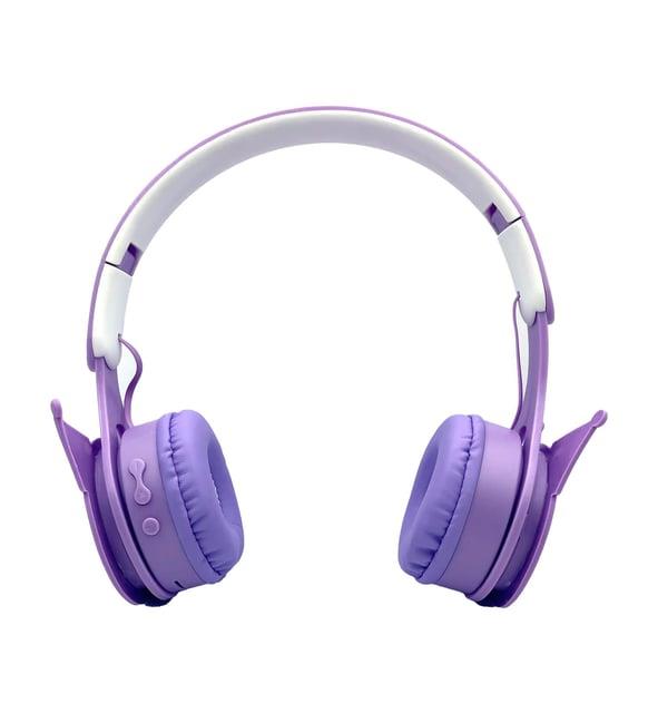 Kuromi Lila Kablosuz Bluetooth Katlanabilir Kulaküstü Kulaklık