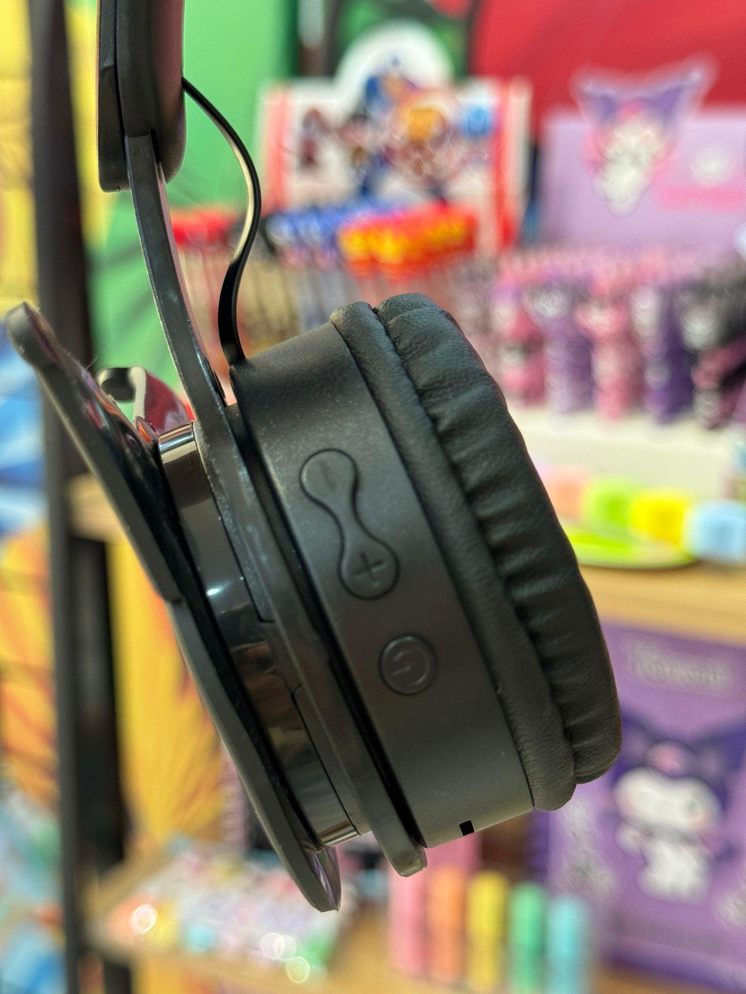 Kuromi Siyah Kablosuz Bluetooth Katlanabilir Kulaküstü Kulaklık