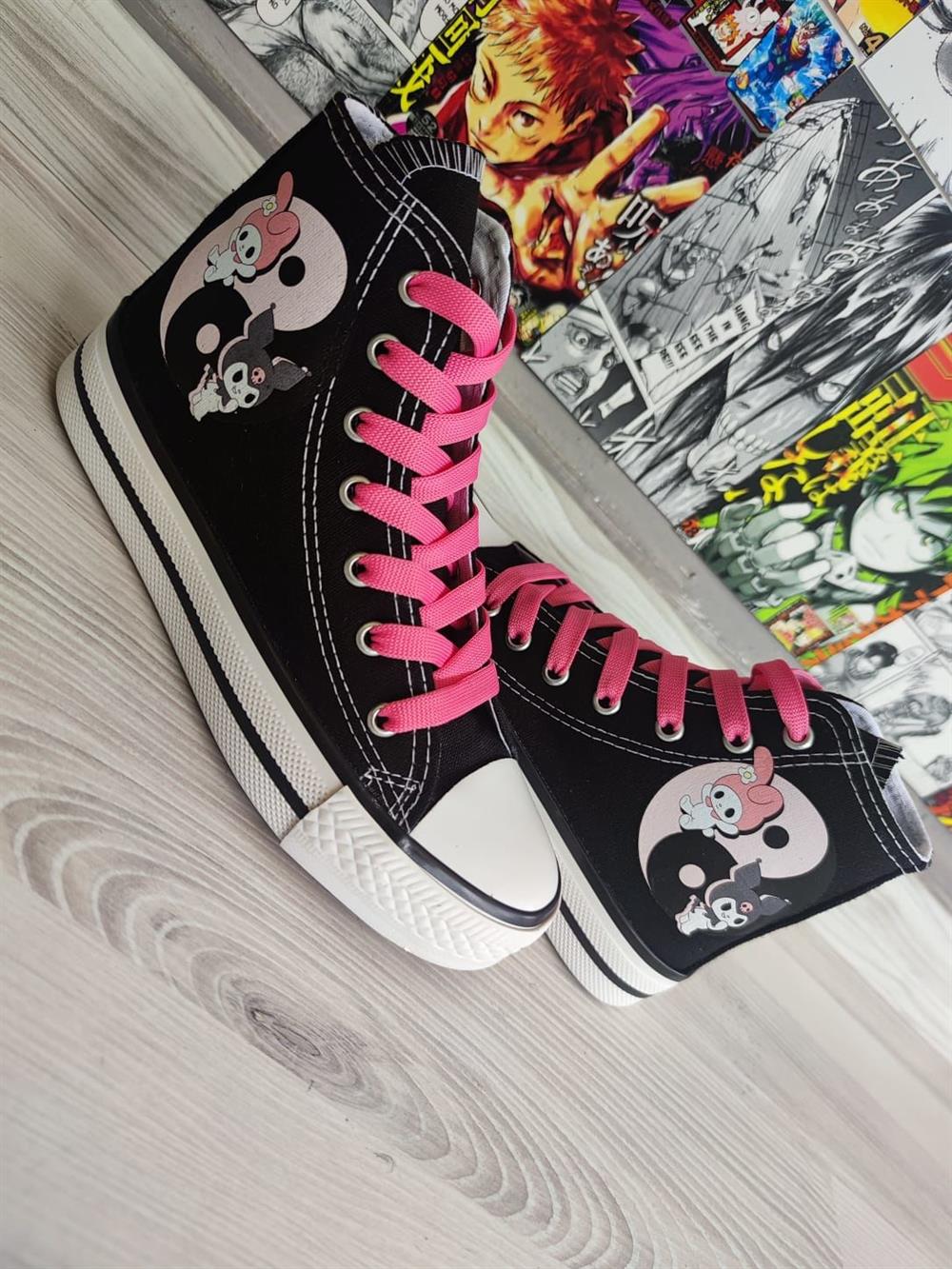 My Melody&Kuromi Baskılı Halka Desen Spor Ayakkabı Sneaker