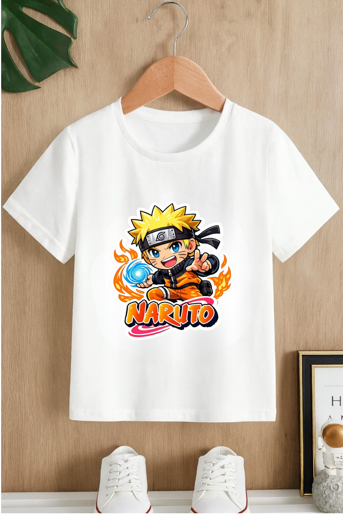 Naruto Artestic Beyaz Unisex Tişört  Tshirt