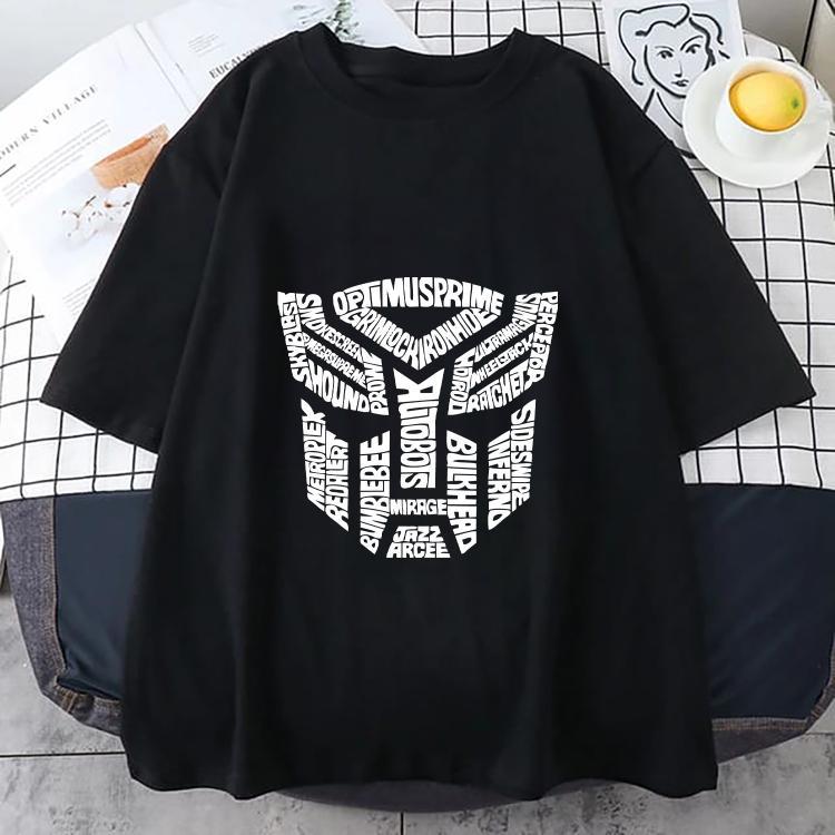 Transformers Bumblebee Baskılı (BeyazMaske) Siyah Tshirt Tişört  
