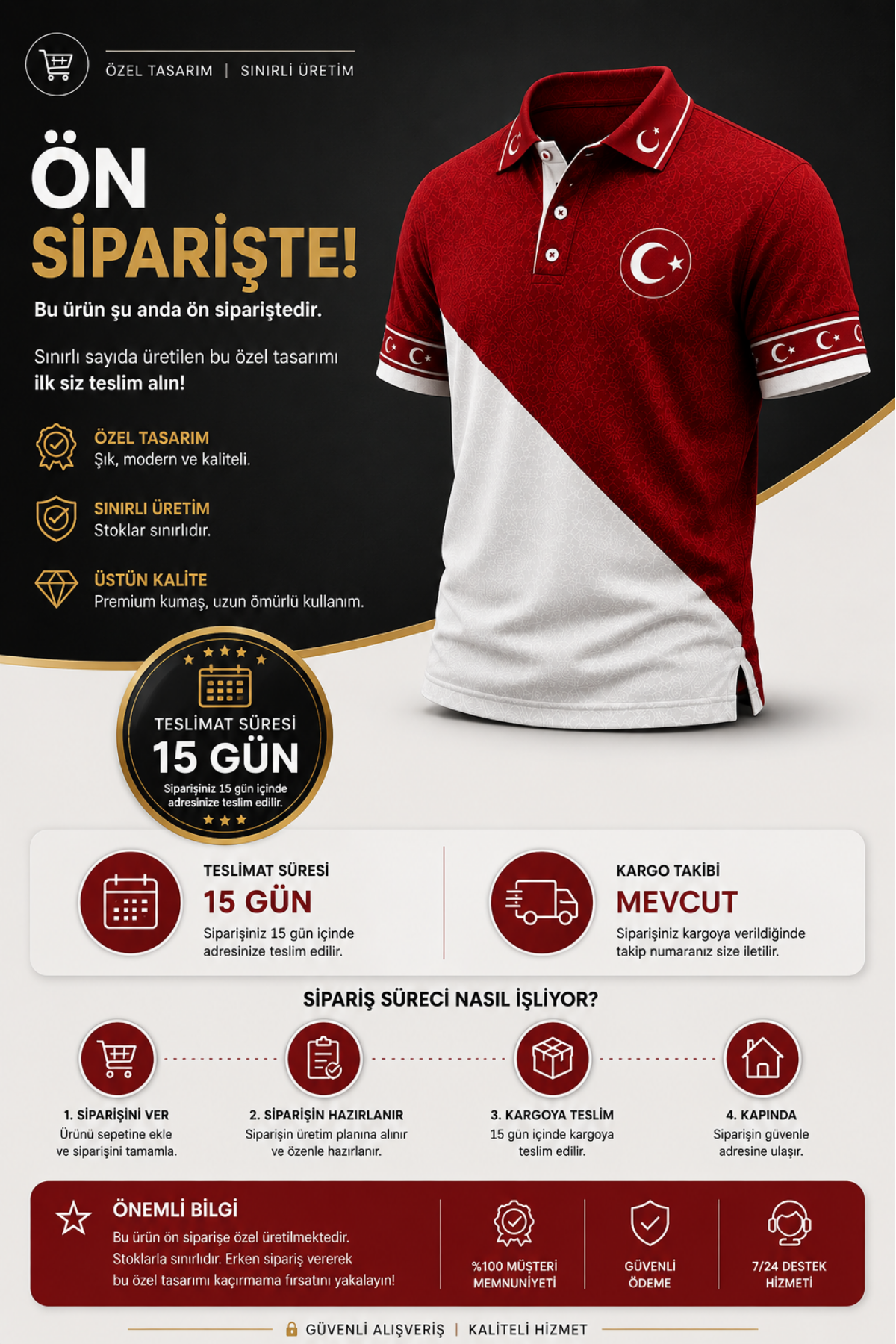 Türkiye Özel Tasarım Polo Yaka Özel Tasarım Tişört Tshirt