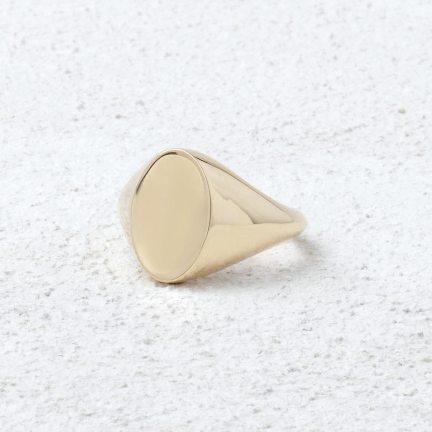 Oval Signet Yüzük