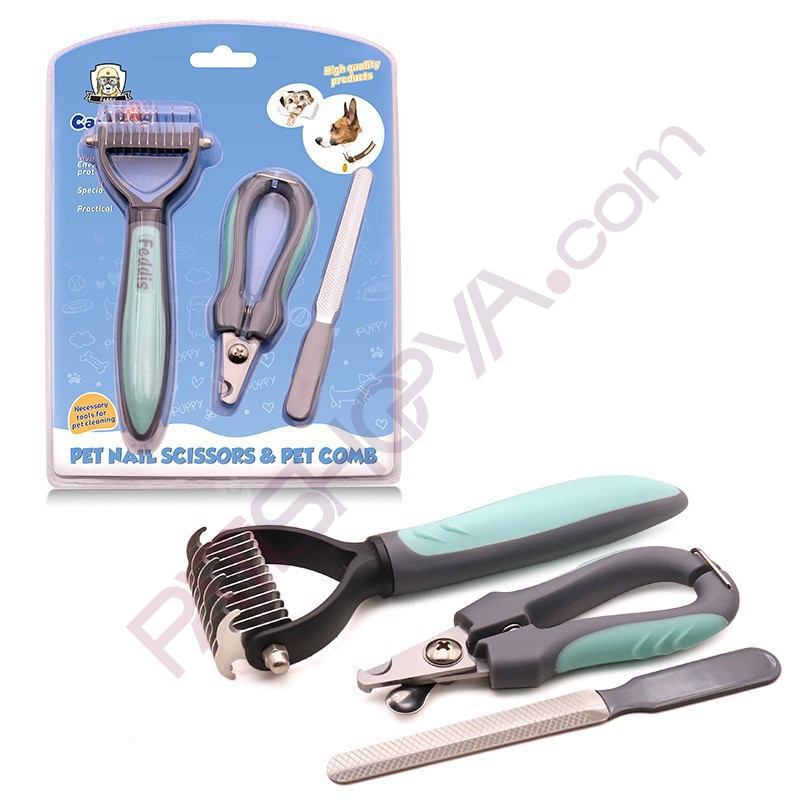 PATİSHOPYAA Kalite 3Lü Bakım Seti (Törpü- Tırnak Mak- Kıtık Açıcı) KUTULU