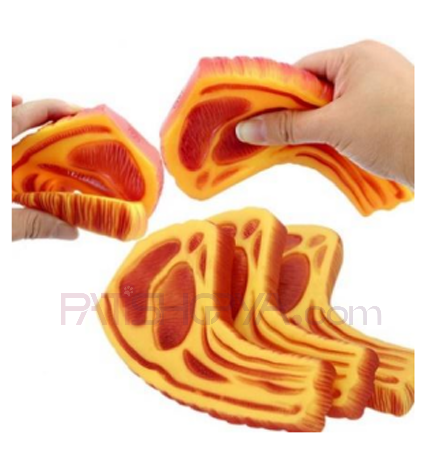 PATİSHOPYAEvcil Hayvan Sesli Biftek Modelli Isırma Oyuncak