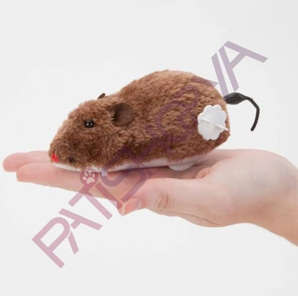 Kurmalı Kedi Eğitim Oyuncağı Tüylü Fare 