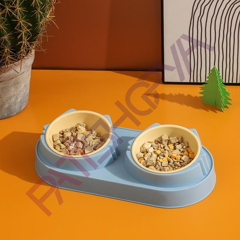 Lux İkili Plastik Mama Kabı