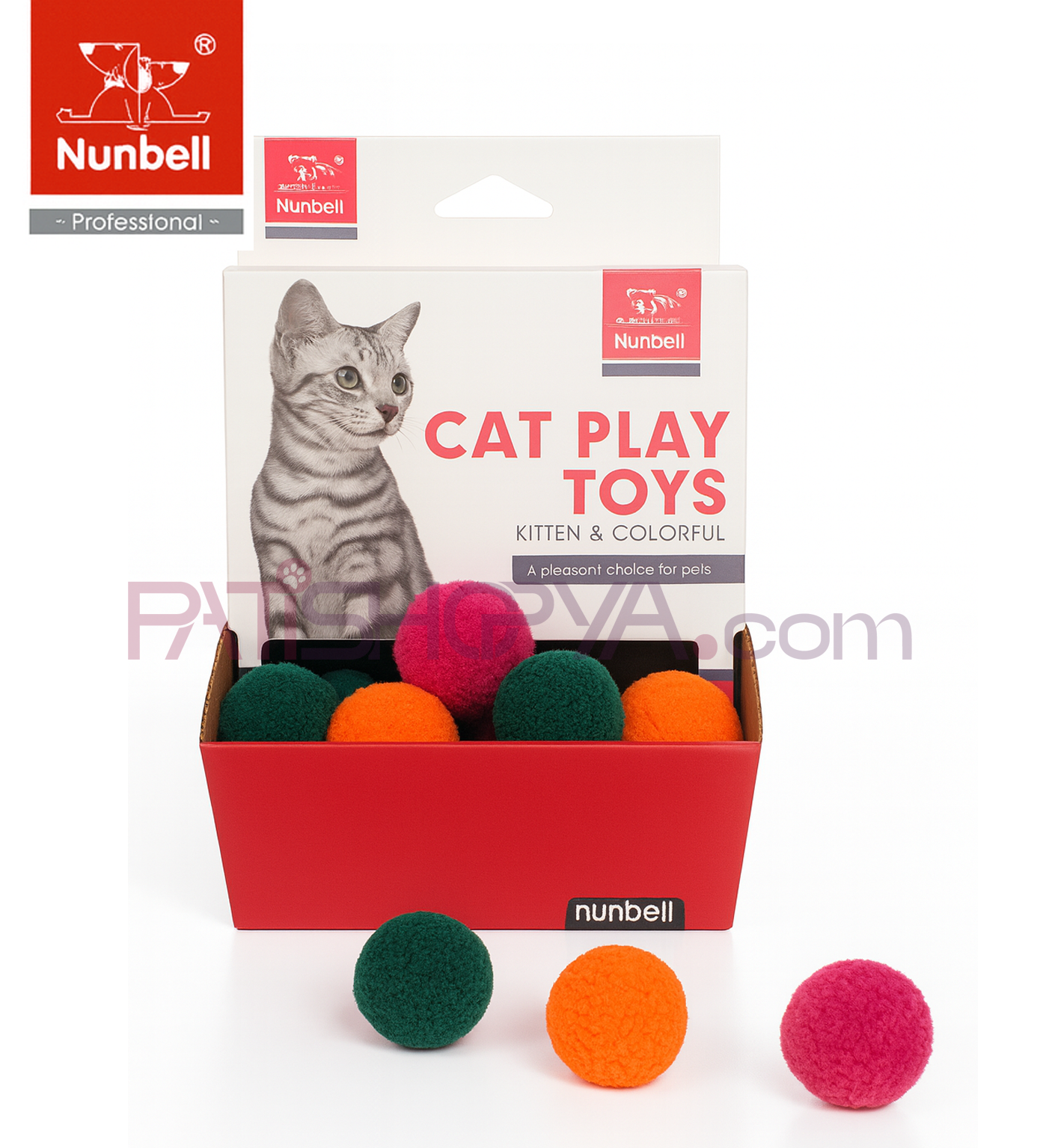 NUNBELLNUNBELL 48'Lİ KUTU Peluş Renkli Toplar