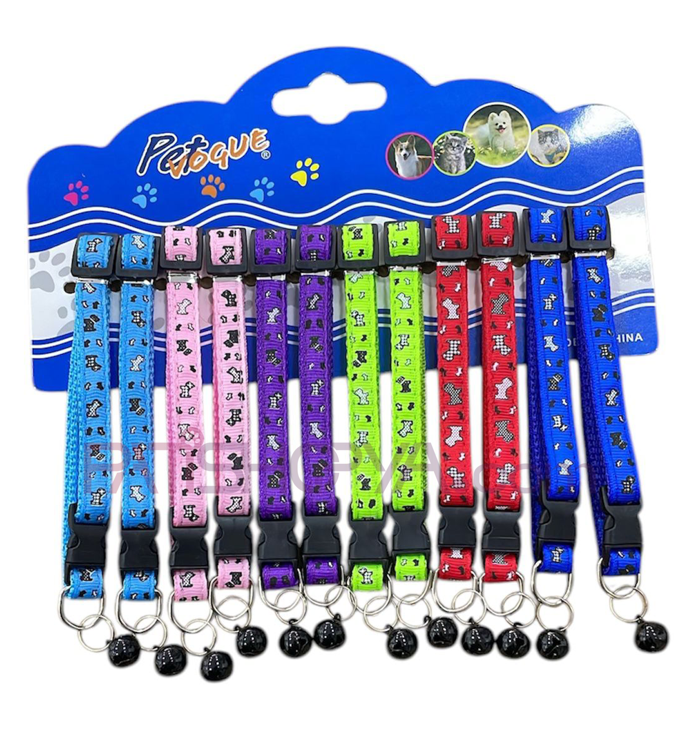 PATİSHOPYAPET VOGUE Hayvan Desenli Kedi Boyunluk Seti 12Lİ